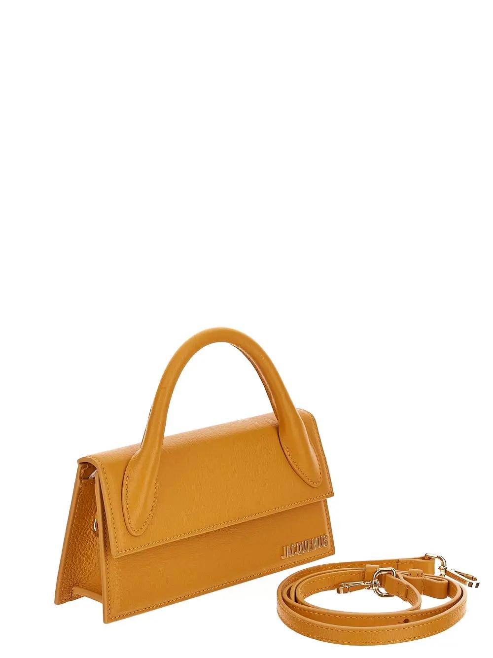 Shop Jacquemus Le Chiquito Long Bag In Orange