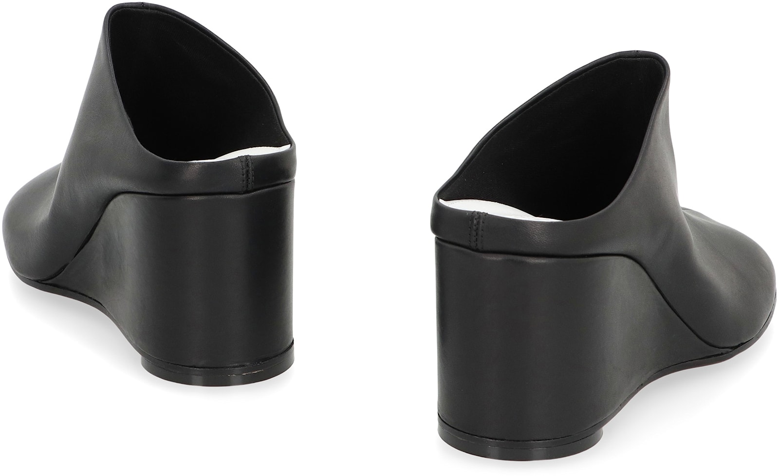 Shop Mm6 Maison Margiela Leather Mules