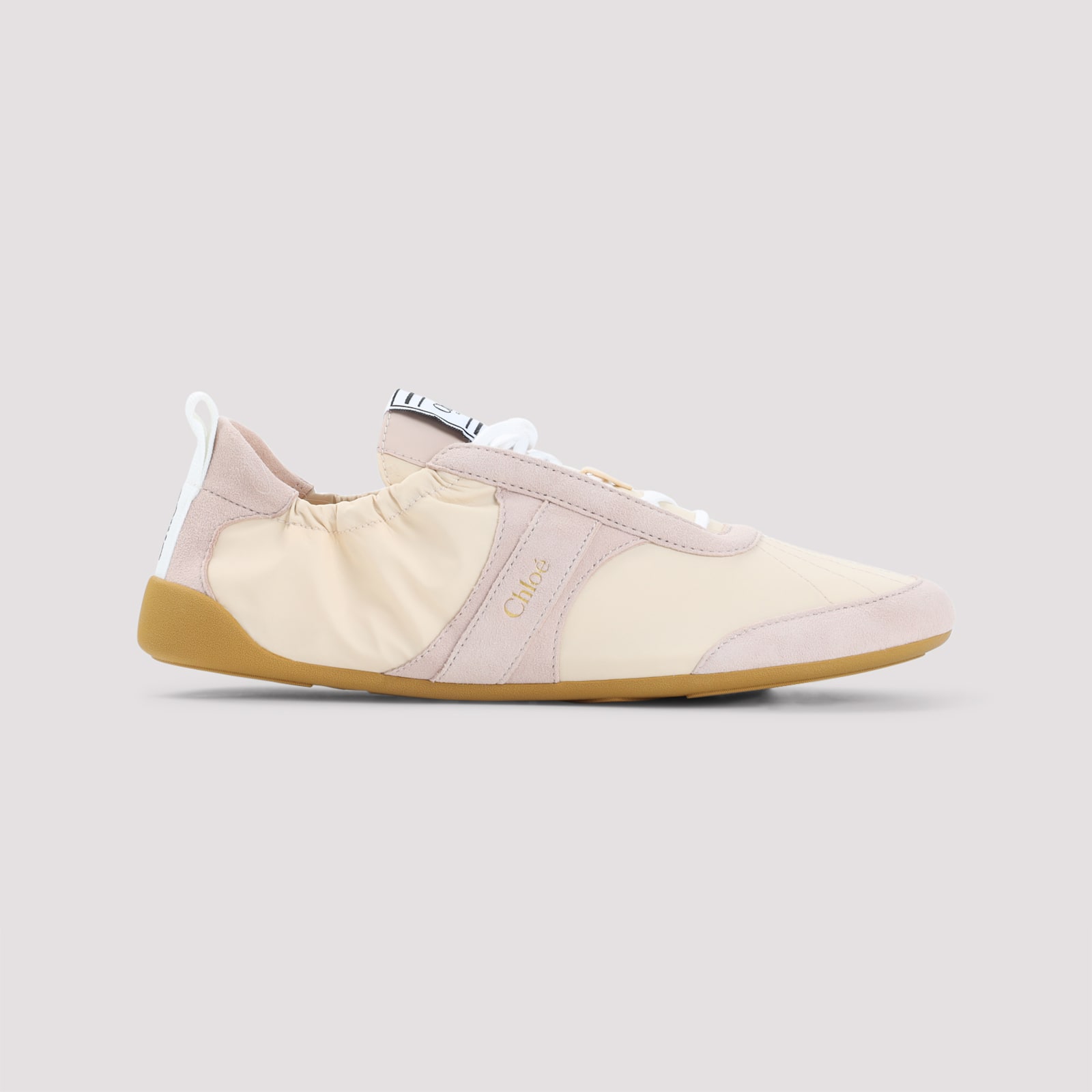 Chloé Kick Suede-trimmed Sneakers In Multi