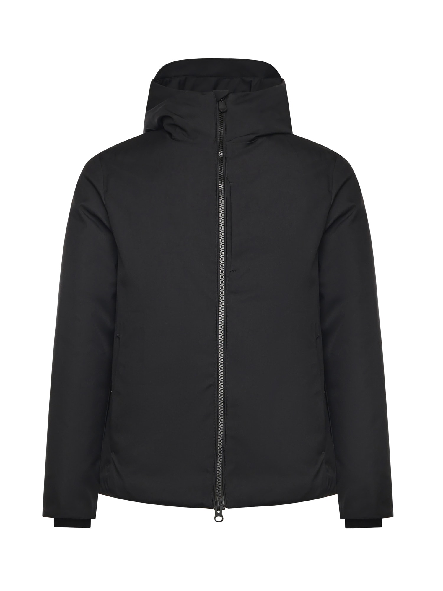 Save The Duck Hooded Down Jacket In Black