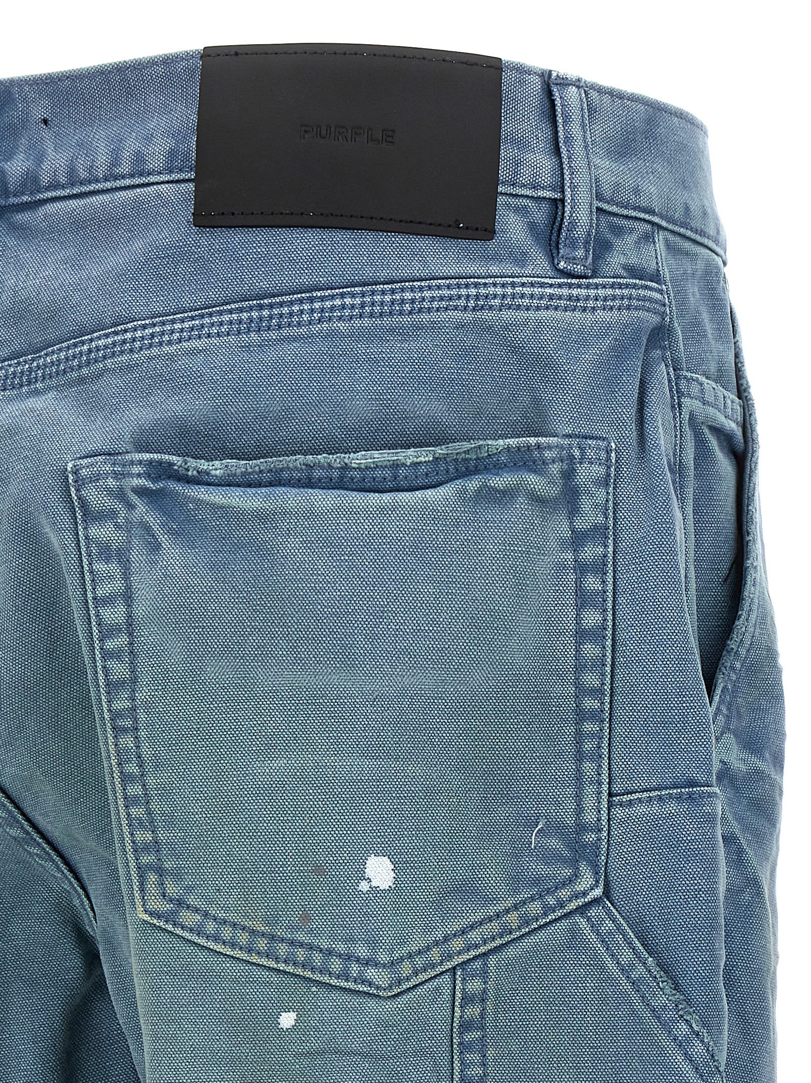 Purple Brand Light Blue P092 Copper Plate Carpenter Pants In Light Blue