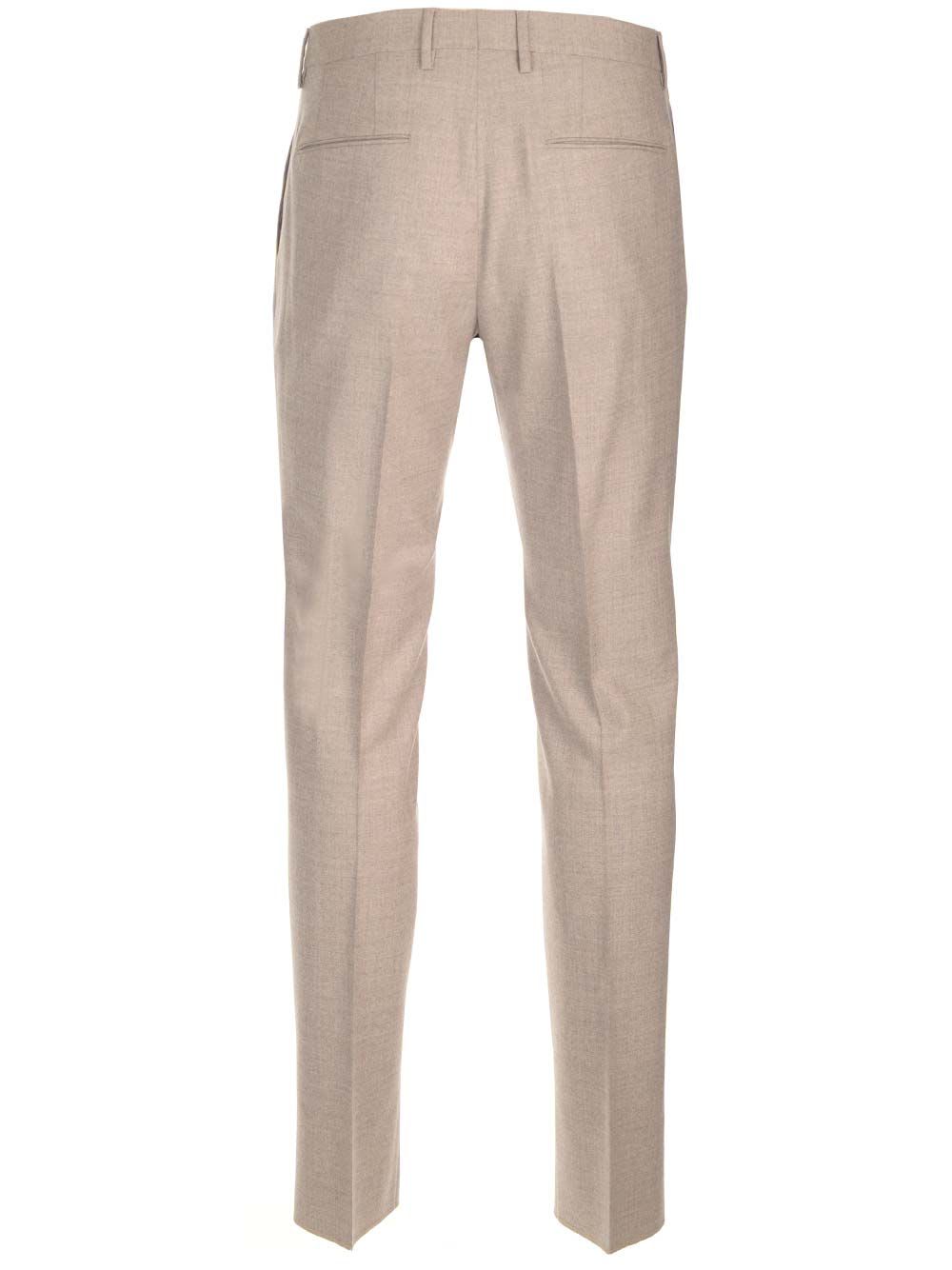 Shop Tagliatore Wool Trousers In Beige