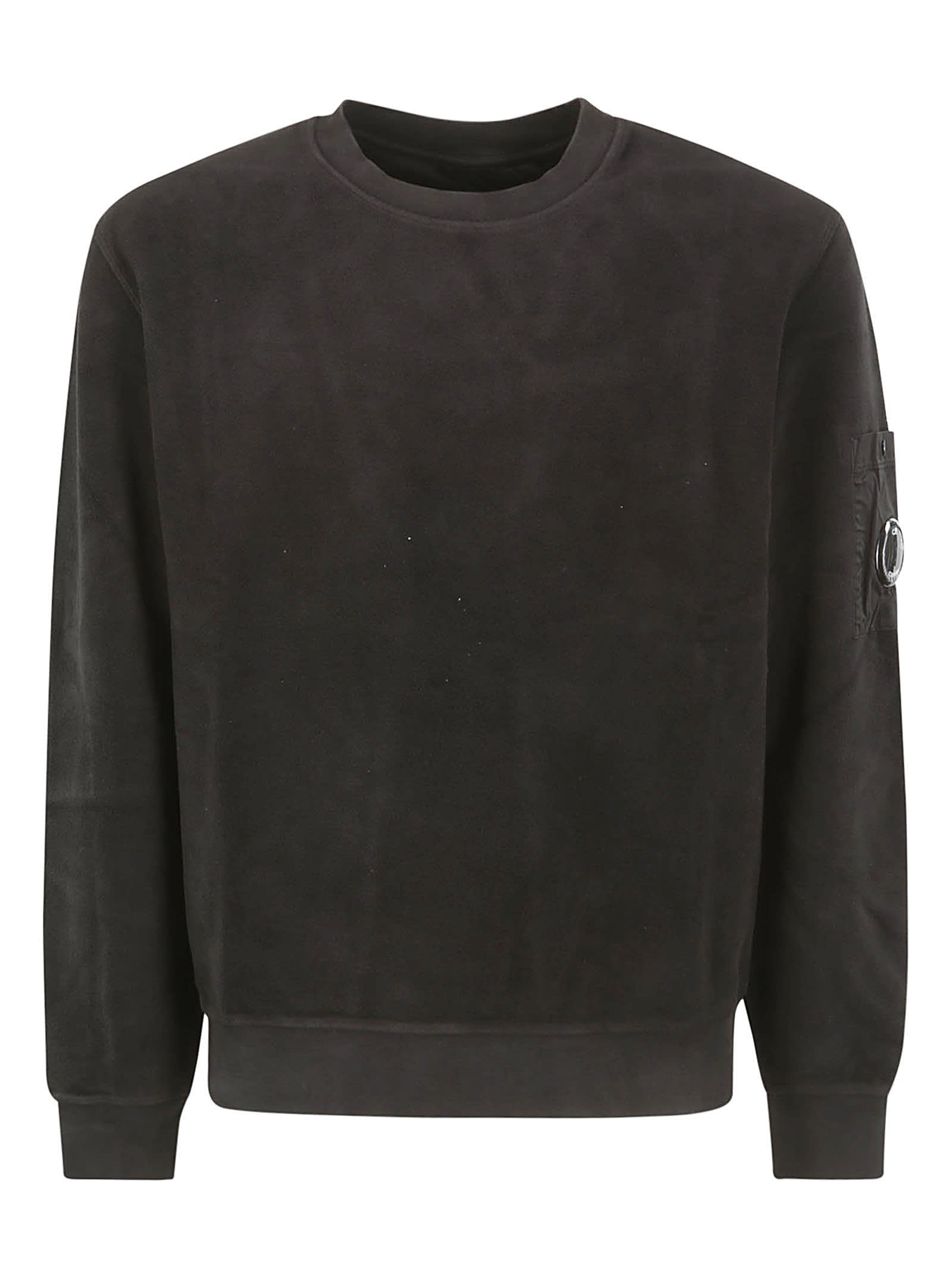 C.P. COMPANY REVERSE BRUSHED & EMERIZED DIAG. FLEECE SWEATSHIRT