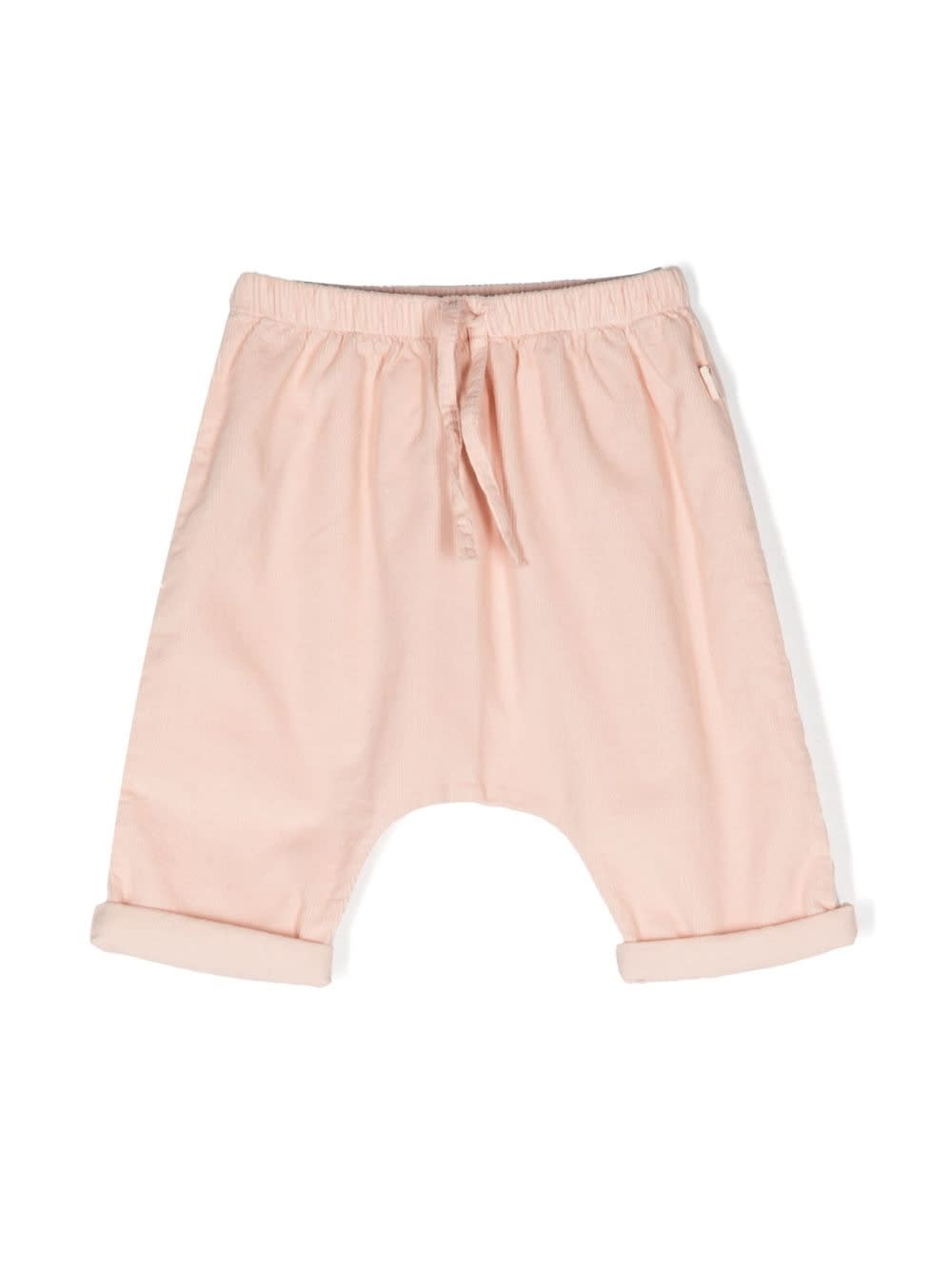 Teddy &amp; Minou Babies' Ribbed Trousers In Pink