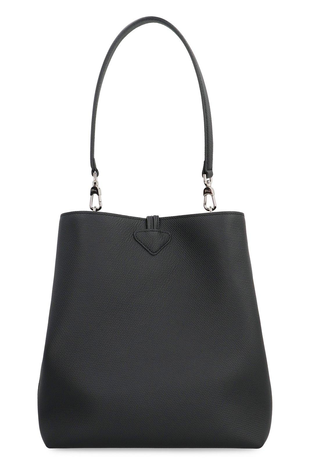 Shop Longchamp Le Roseau M Shoulder Bag