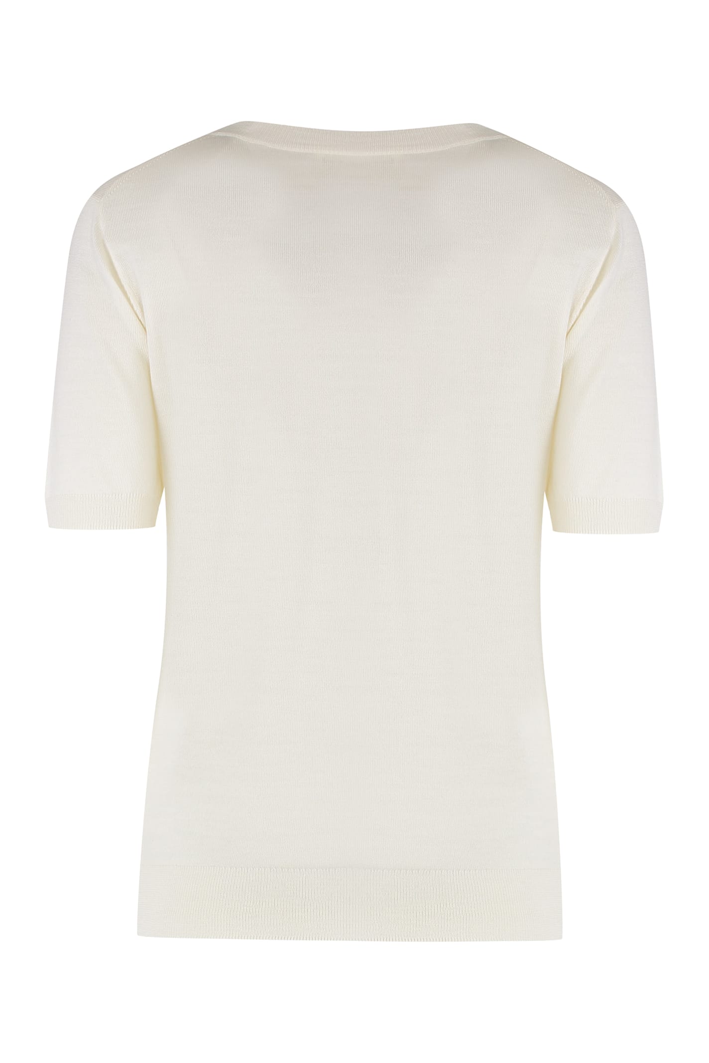 P.a.r.o.s.h . Linfa Short Sleeve Sweater In Neutral