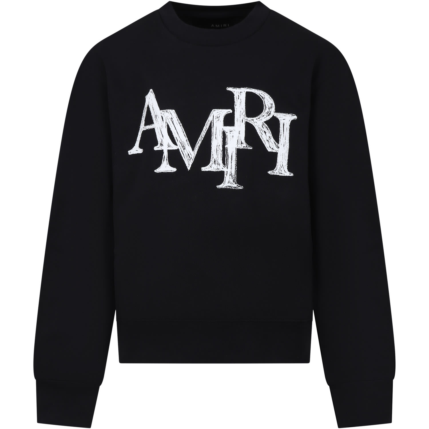 AMIRI Black Sweatshirt For Kids With Logo