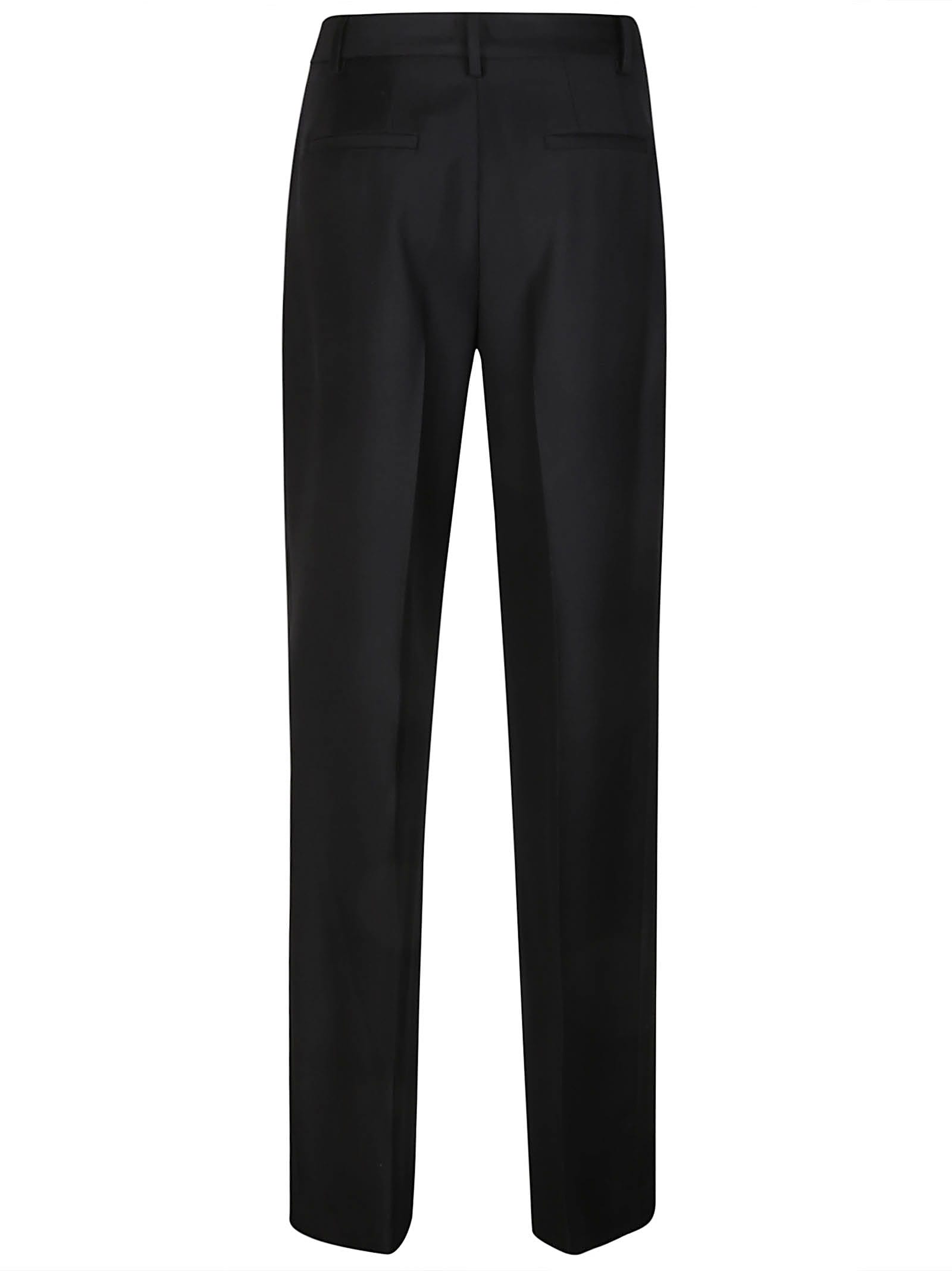 Loulou Studio Black Cotton Blend Idai Palazzo Pant In Black
