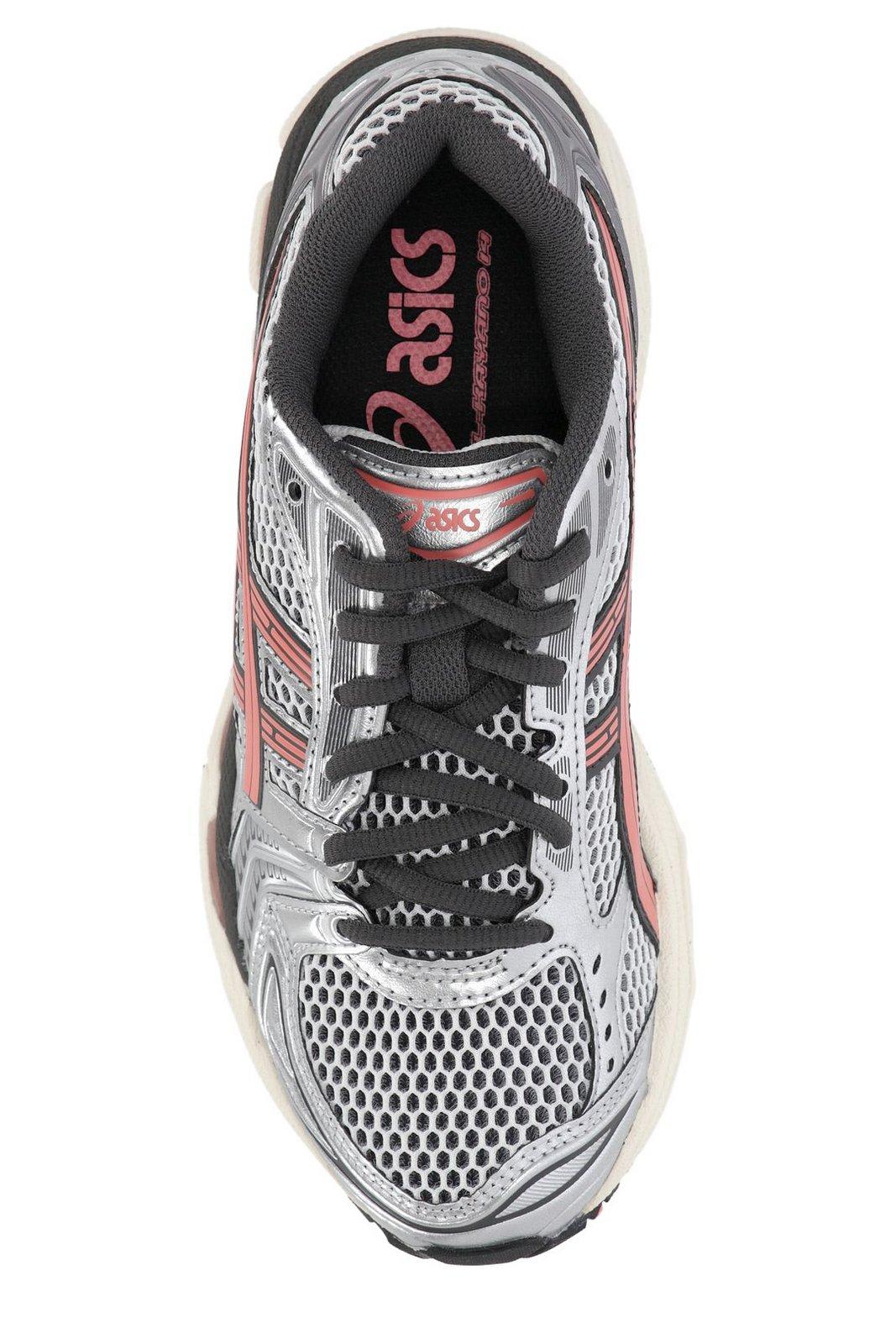 Asics Breathable Mesh Sneakers With Cushioned Sole In White