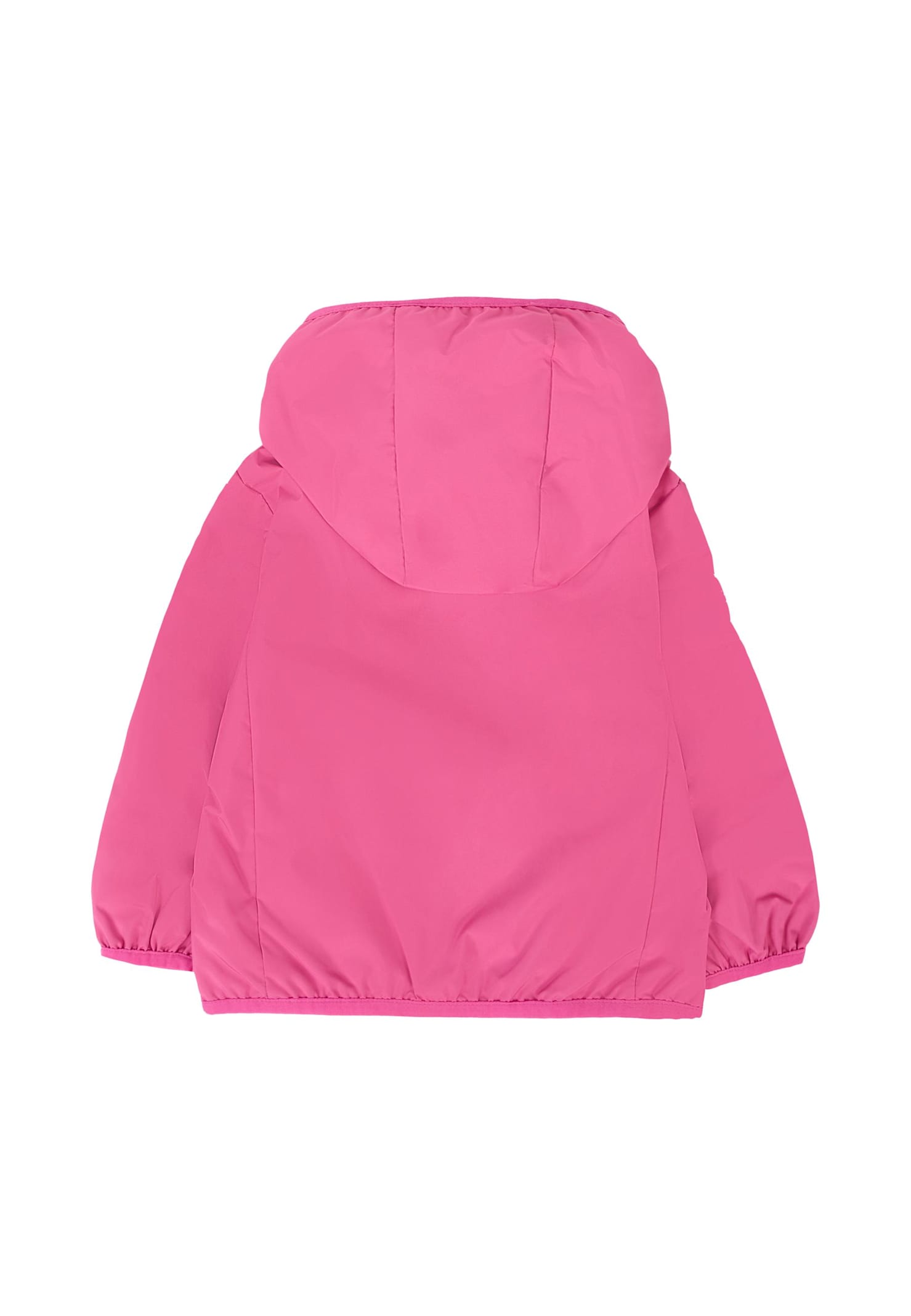 Save The Duck Fuchsia Coco Windbreaker For Baby Girl With Logo In Pink