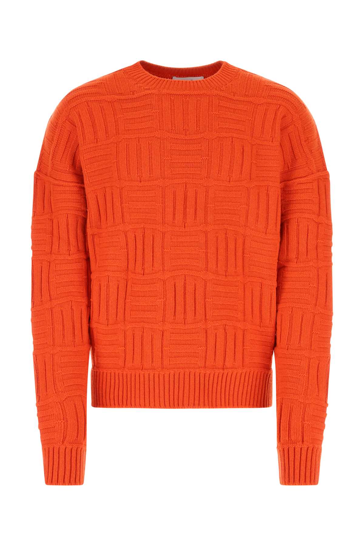 Shop Ambush Orange Nylon Blend Oversize Sweater In 2626