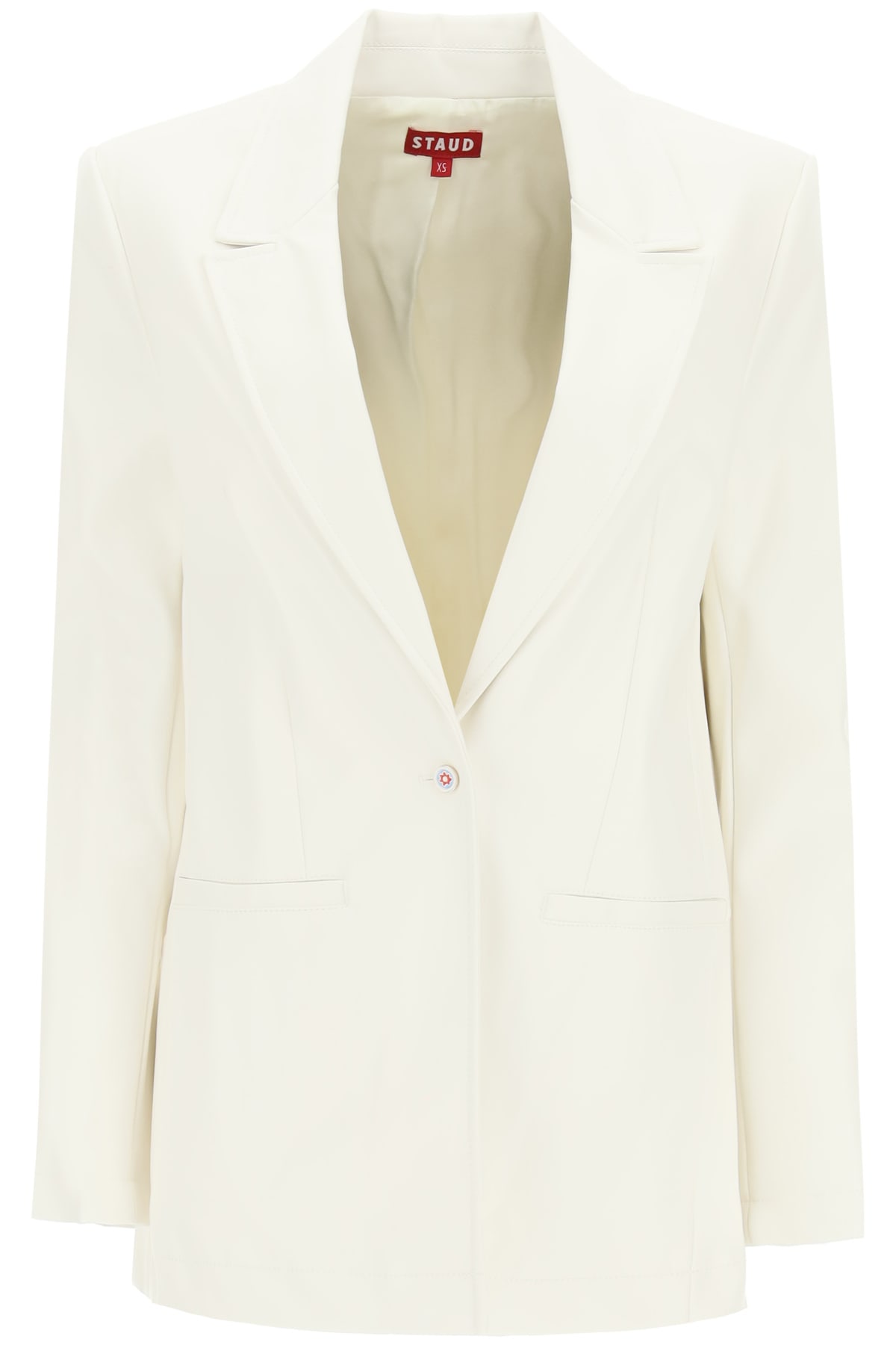 STAUD MADDEN BLAZER IN VEGAN LEATHER,11785929