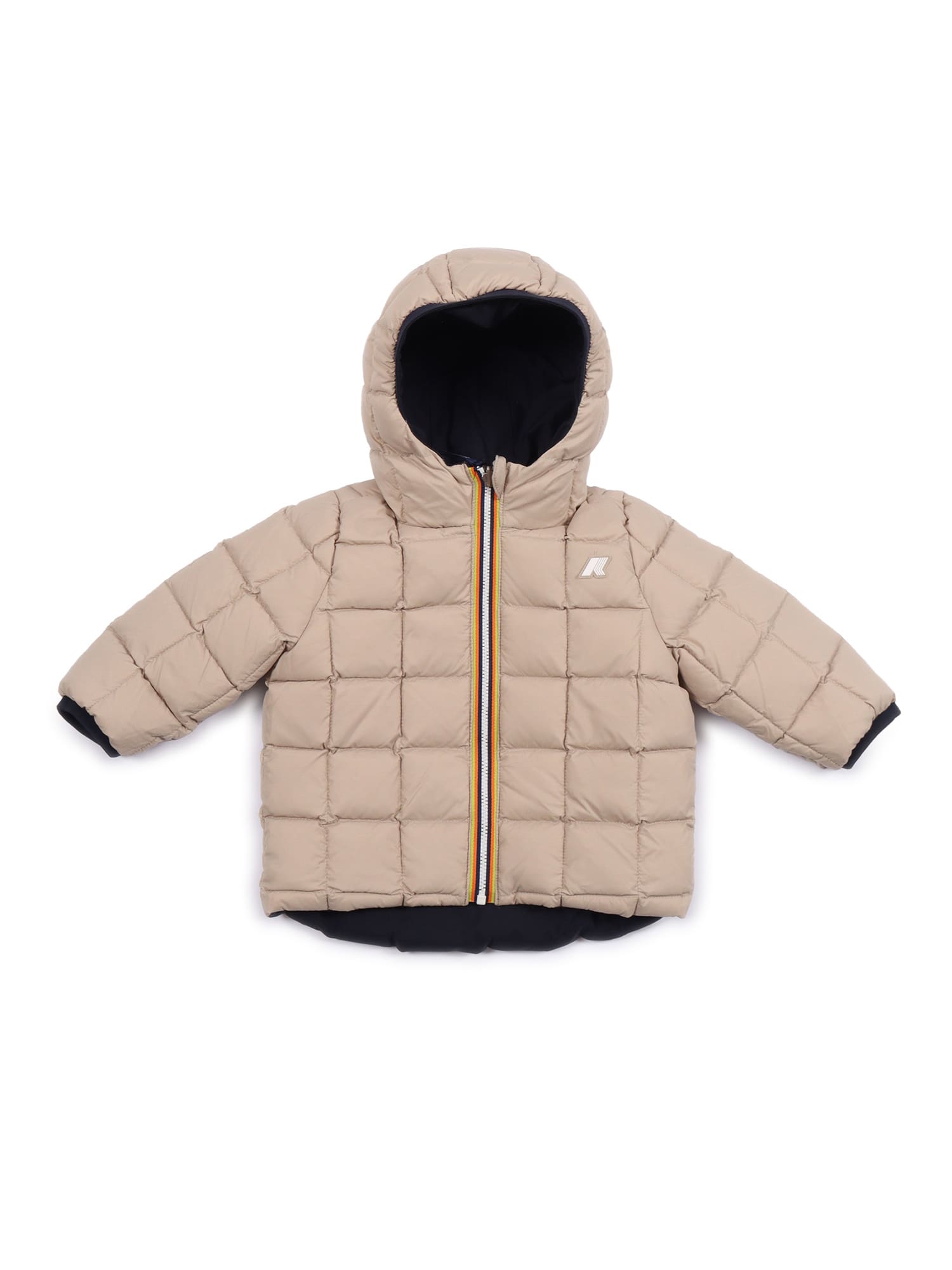 K-way Jack Hooded Padded Jacket In Blue