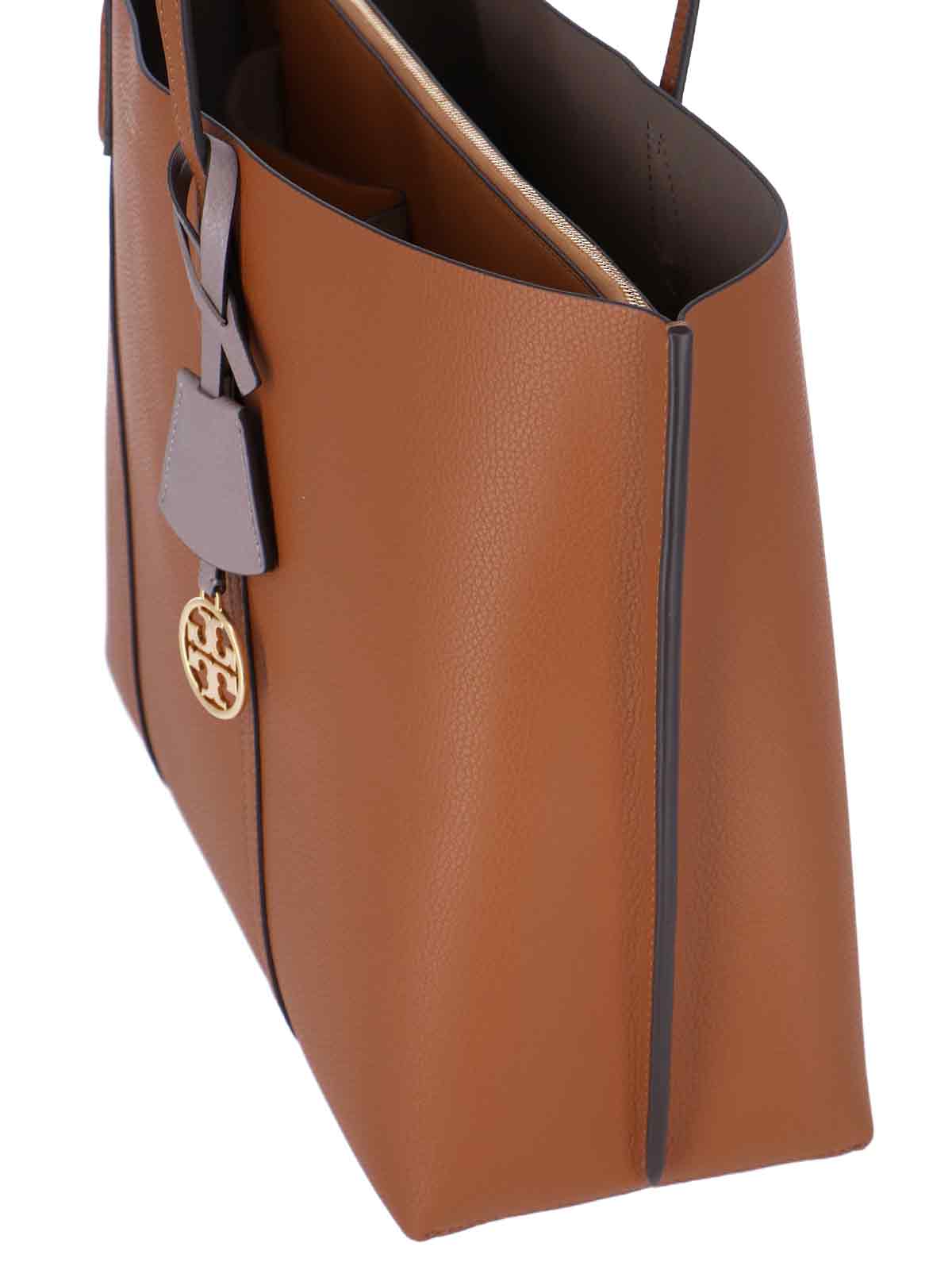 Shop Tory Burch Perry Tote Bag In Brown