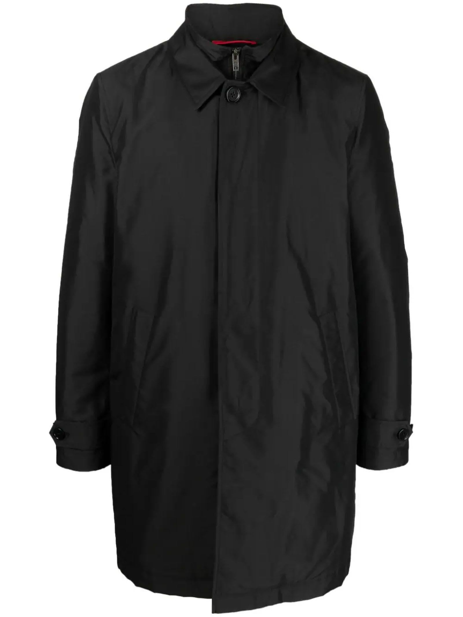 Shop Fay Black Morning Coat Waterproof Coat