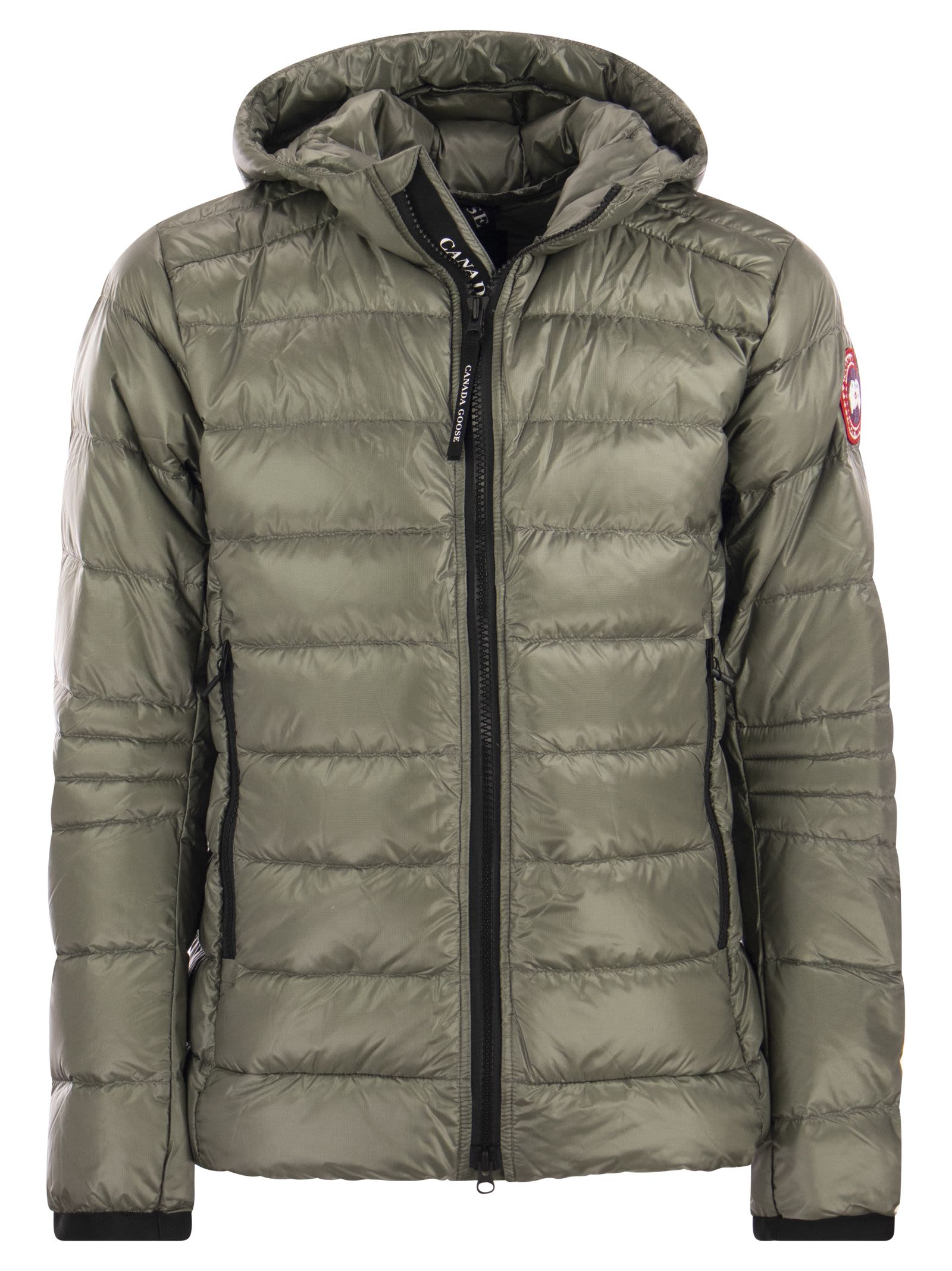 Shop Canada Goose Crofton - Hooded Down Jacket In Sage