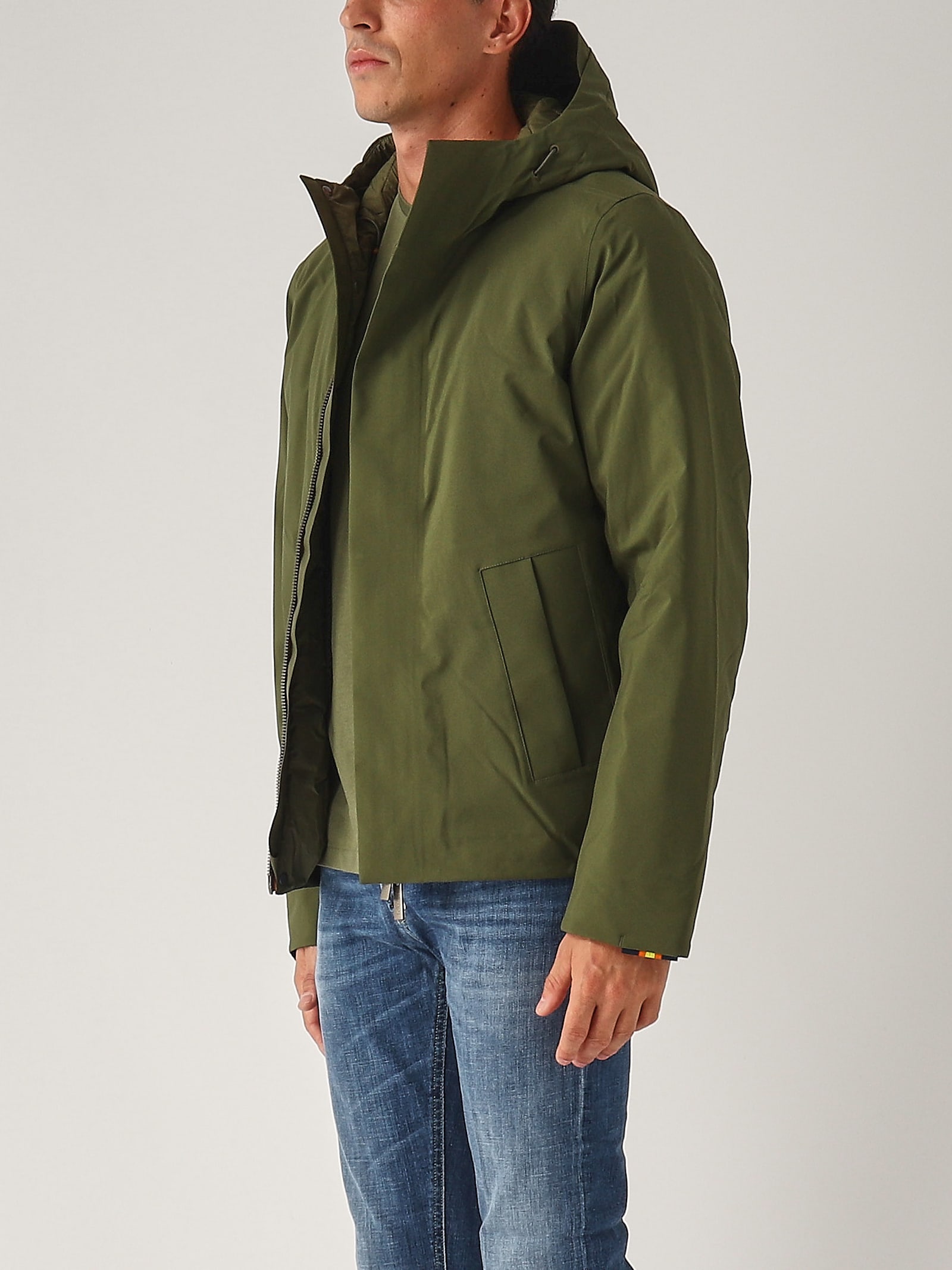 Shop K-way Jacken Bonded Padded Jacket In Cipresso