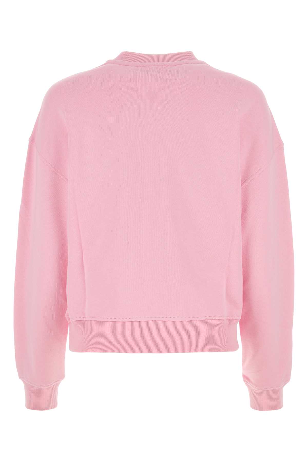 Chiara Ferragni Pink Cotton Sweatshirt In Liliacsachet