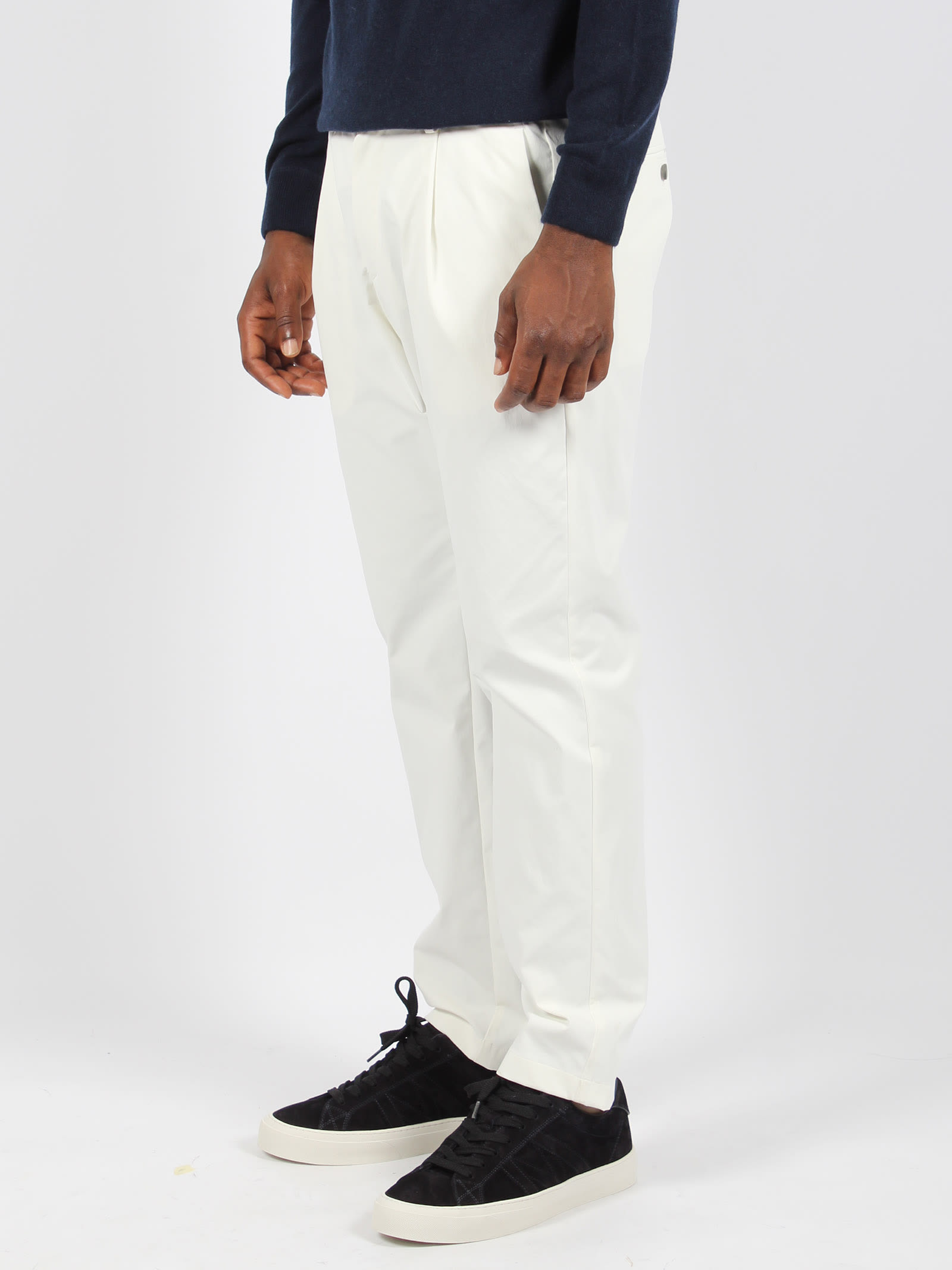 Shop Herno Unwashed Lightweight Scuba Pants In White