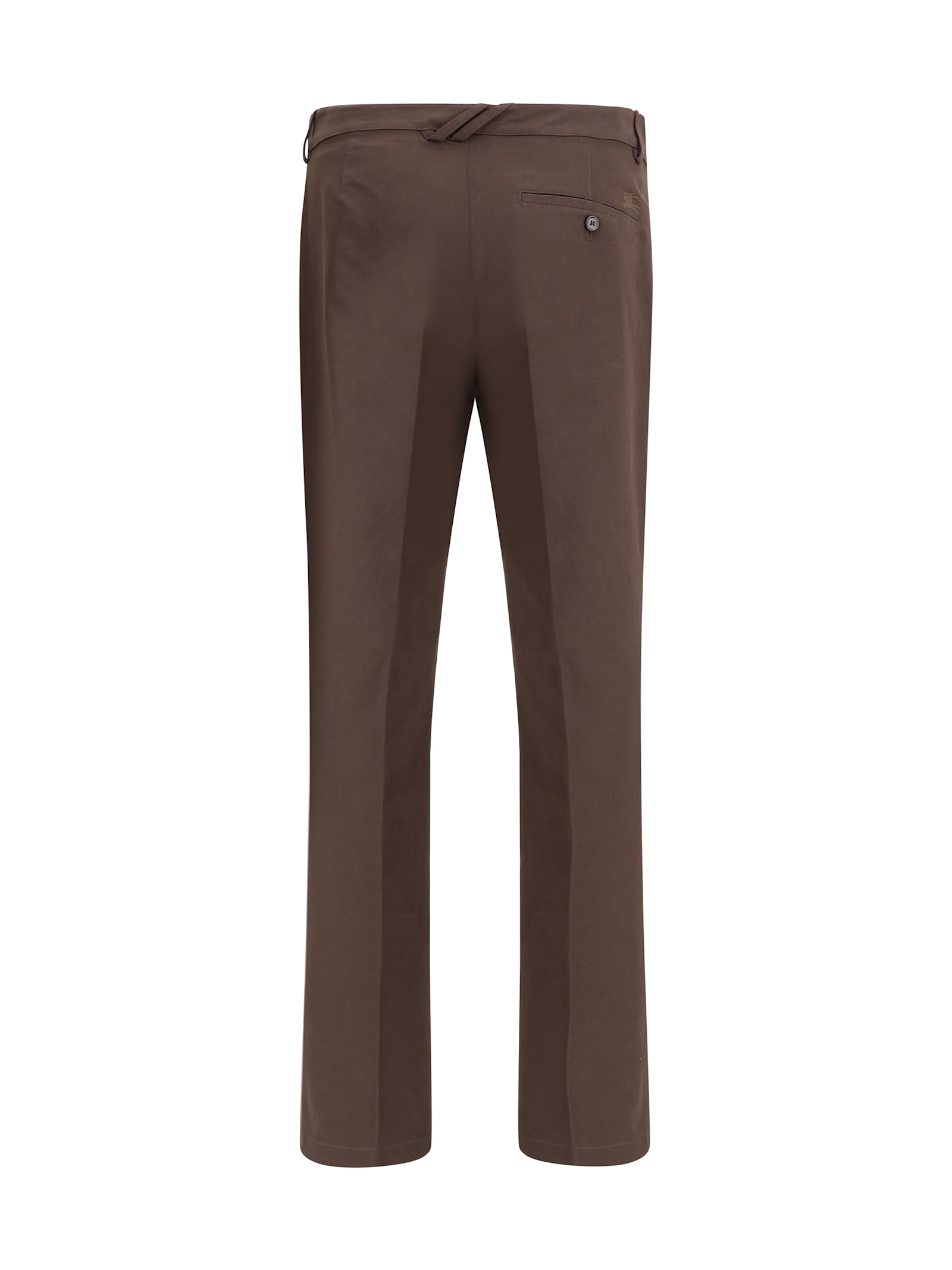 Burberry Men Cotton Chino Pants In Gold