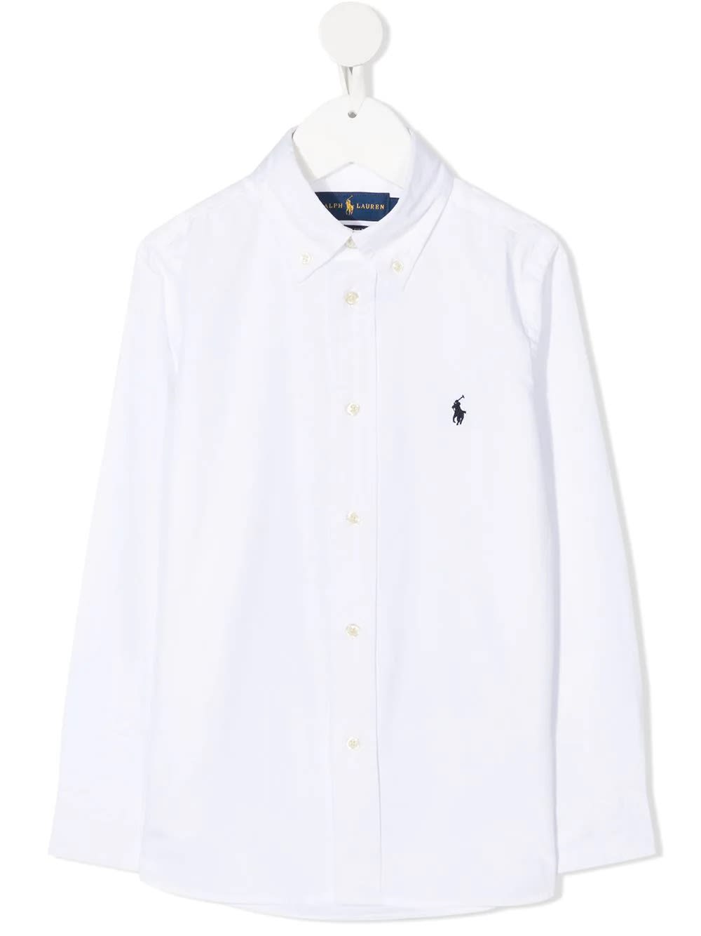 Ralph Lauren Kids Oxford Shirt In Slim-fit Cotton