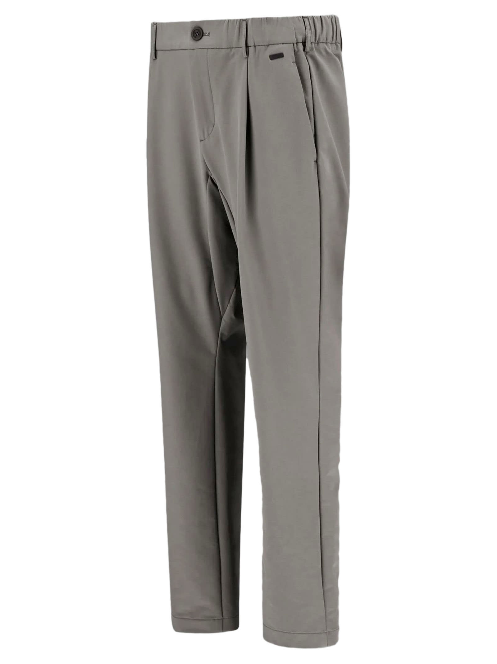 Shop Herno Laminar Trousers In Mid Season Nylon In Grey