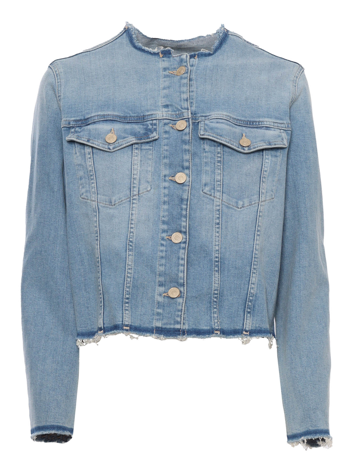 Shop 7 For All Mankind Coco Denim Jacket In Blue