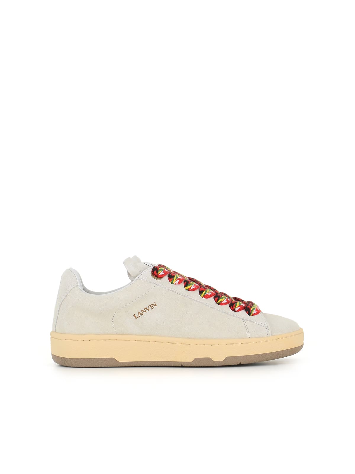 Shop Lanvin Sneaker Curb Lite In White/multicolor
