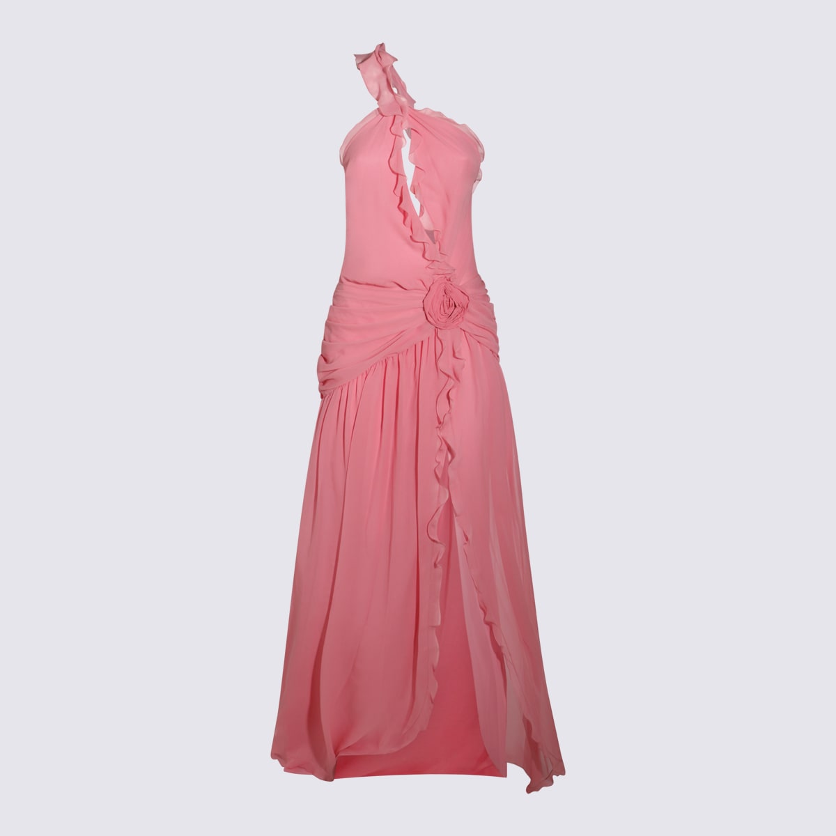 Pink Silk Dress