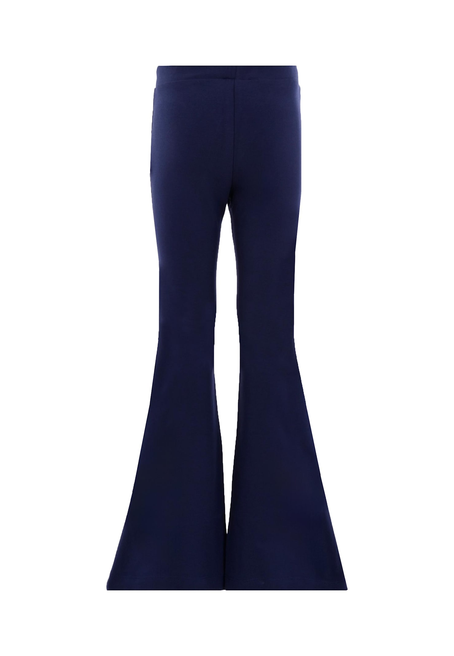 Moschino Blue Leggings For Girl With Logo In Blue