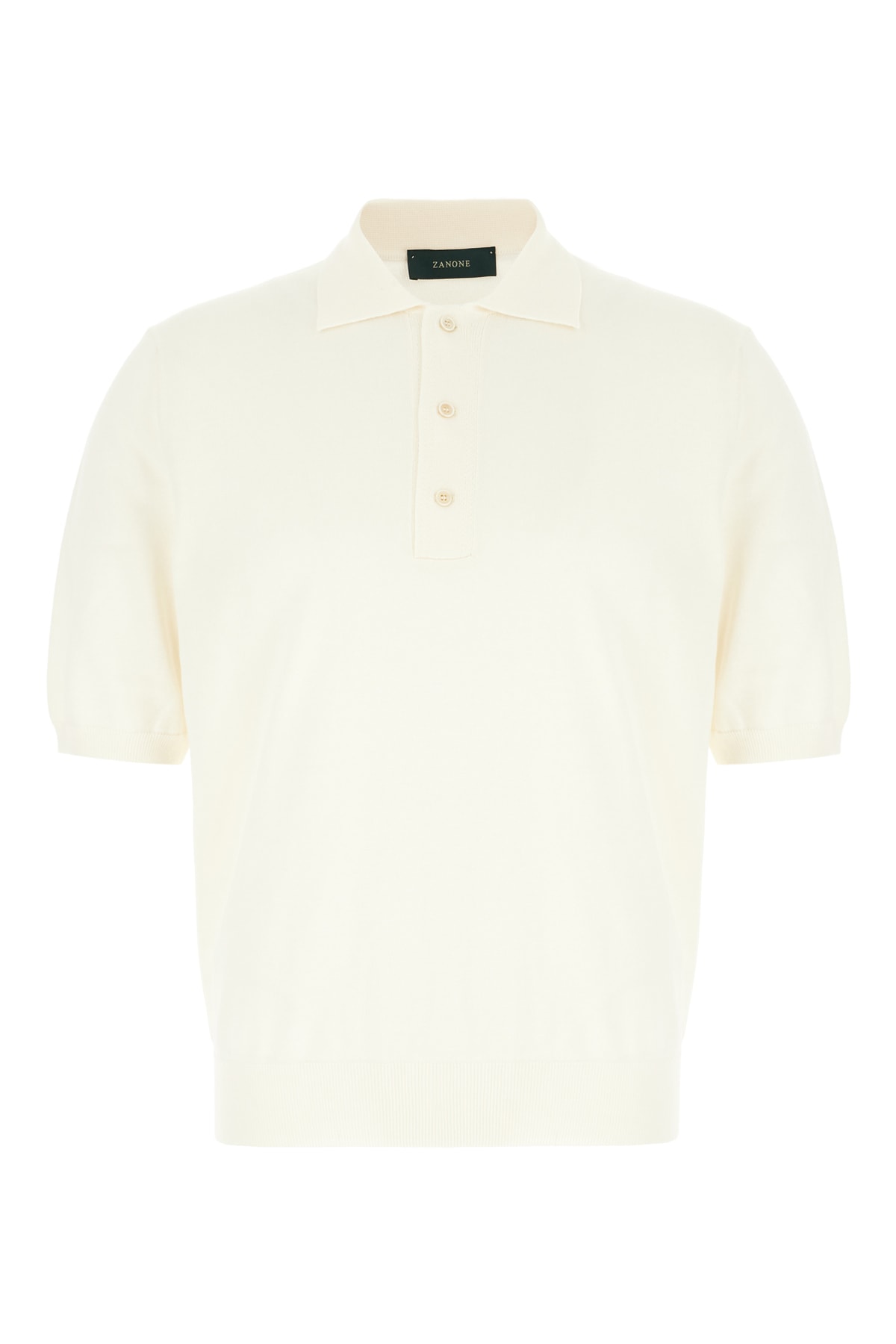 Ivory Cotton Polo Shirt