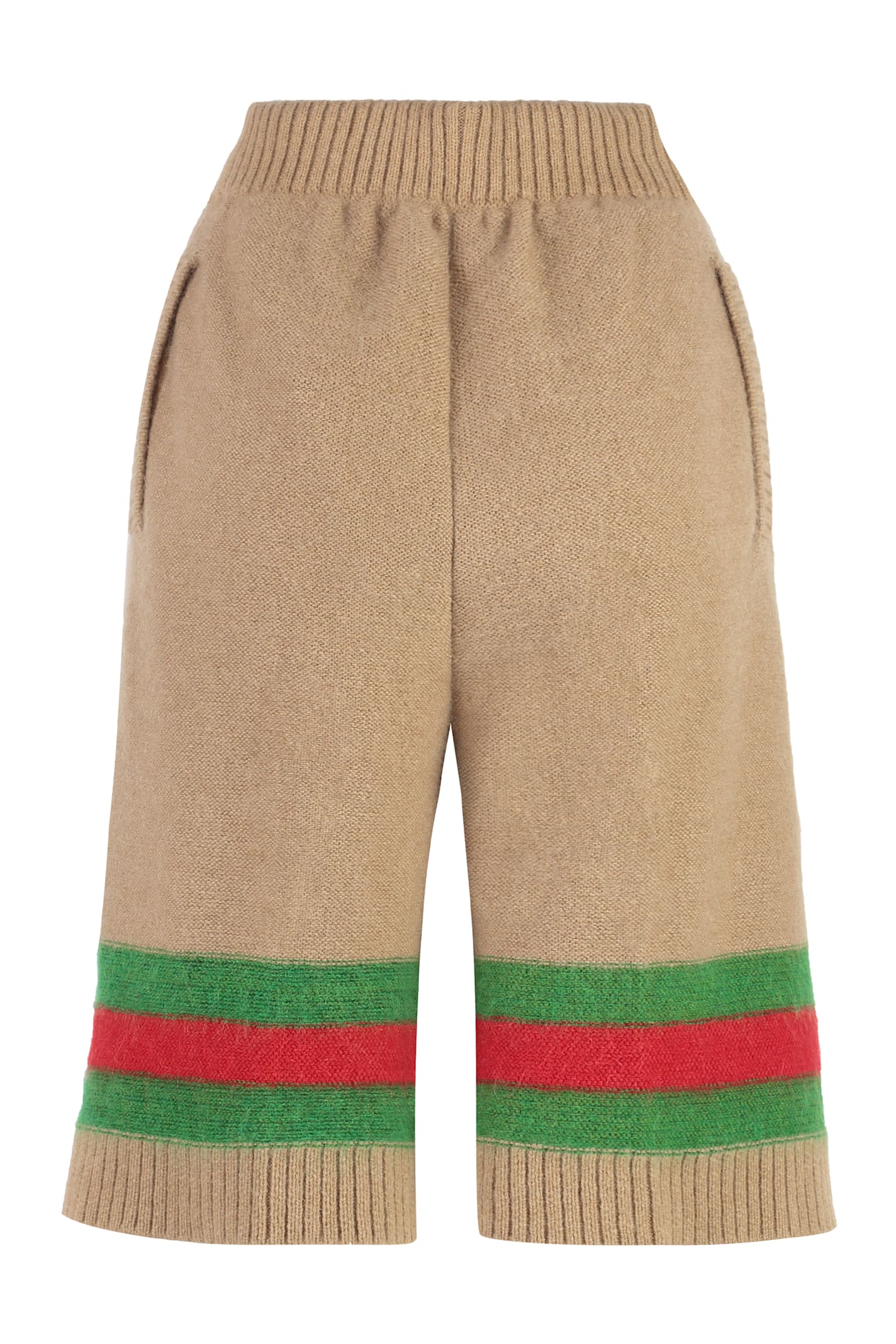 Gucci Knitted Shorts In Brown