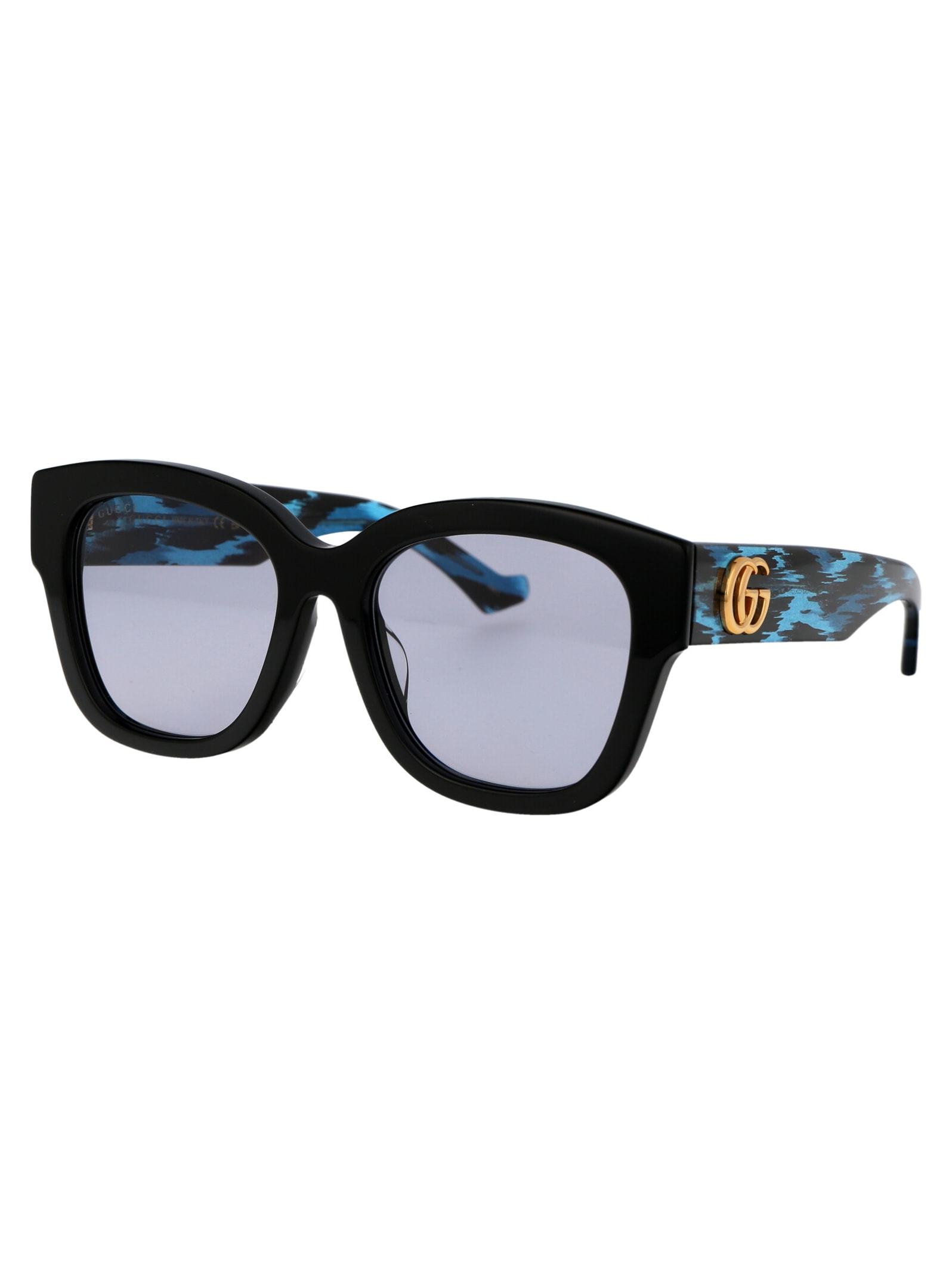 Shop Gucci Gg1550sk Sunglasses In 003 Black Black Violet