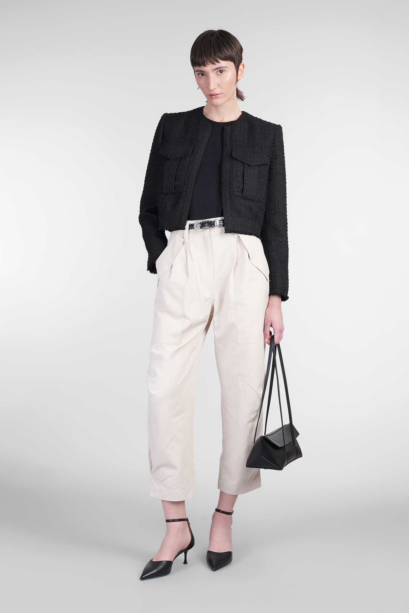 Iro Siname Casual Jacket In Black Polyester