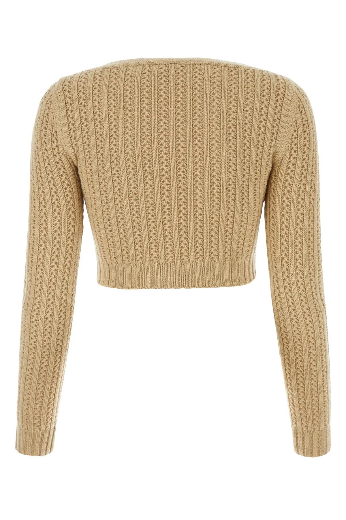 Shop Max Mara Beige Wool Blend Ifrem Sweater