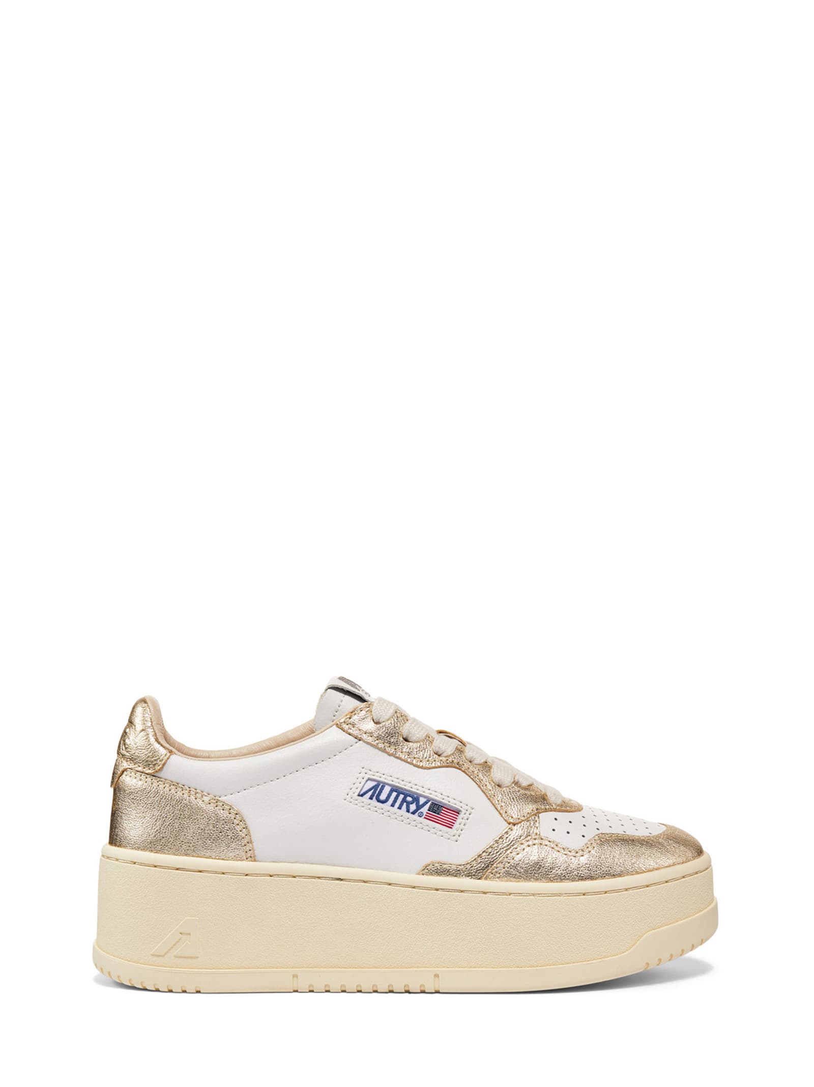 Shop Autry Medalist Platform Sneakers In White