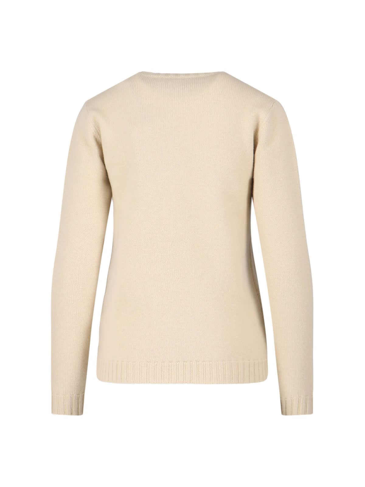 Valentino Graphic Print Long Sleeve Crew Neck Knitwear In Multi