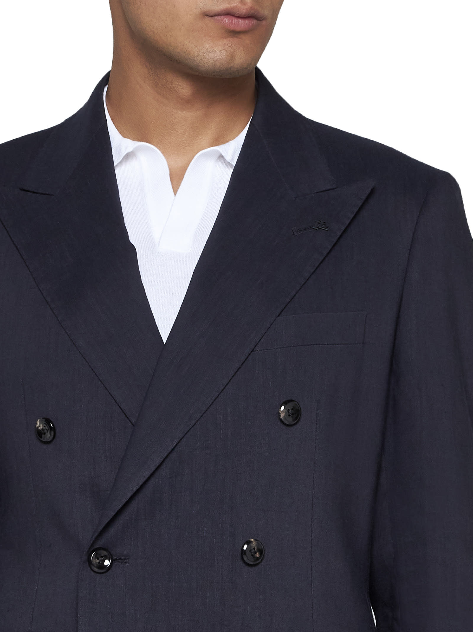 Shop Tagliatore Blazer In Blue