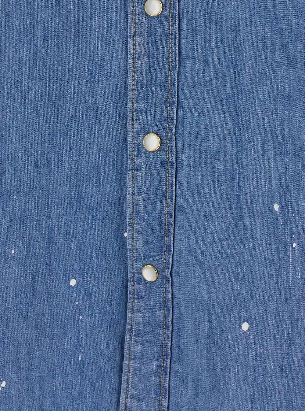 Tonywack Light Blue Shirt With Classic Collar And All-over Hand Painted Details In Light Blue
