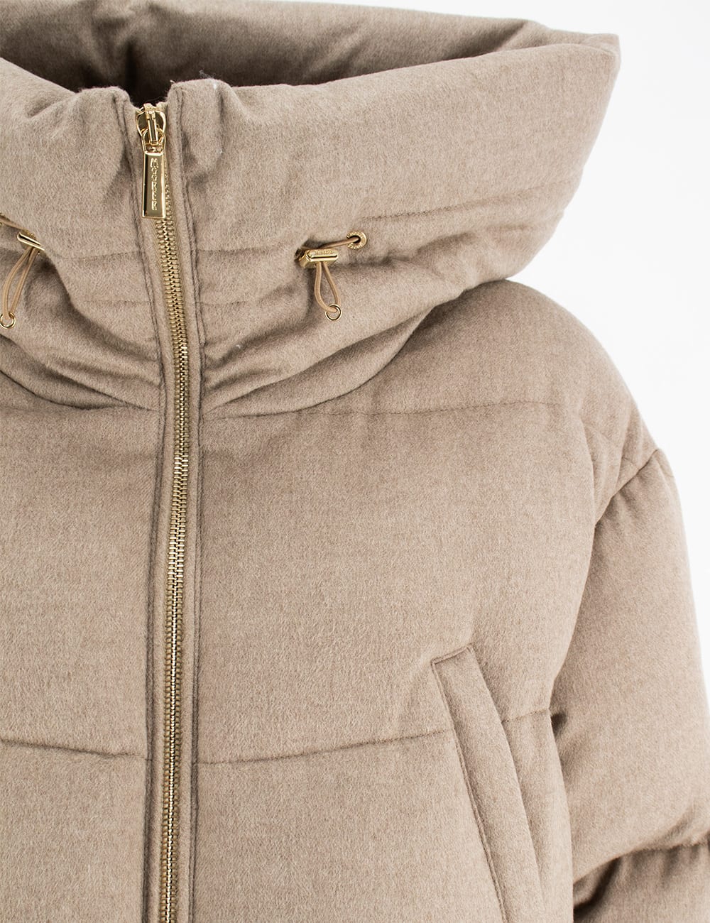 Shop Moorer Down Jacket In Beige