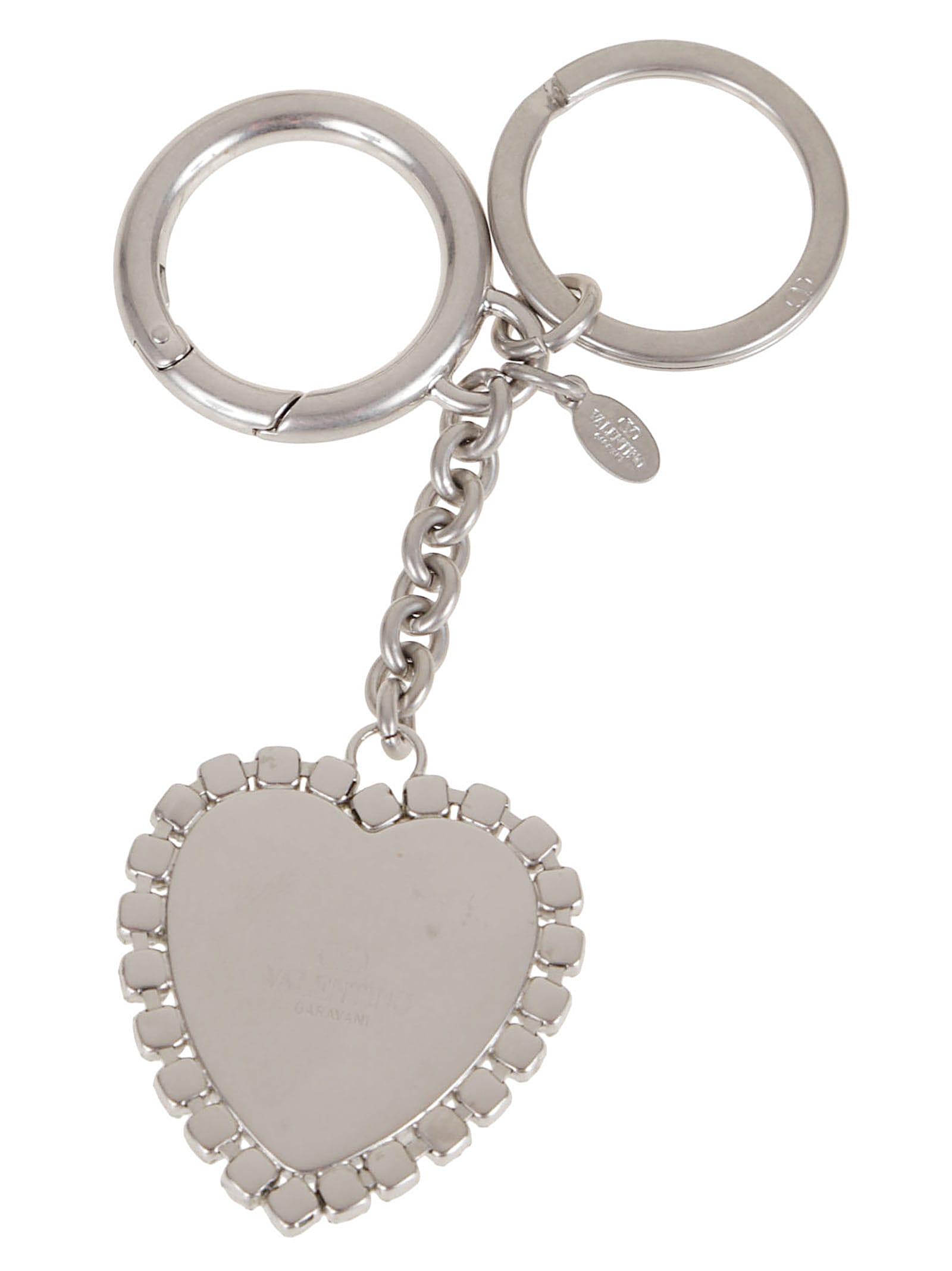 Valentino Key Ring Vlogo Signature In Metallic