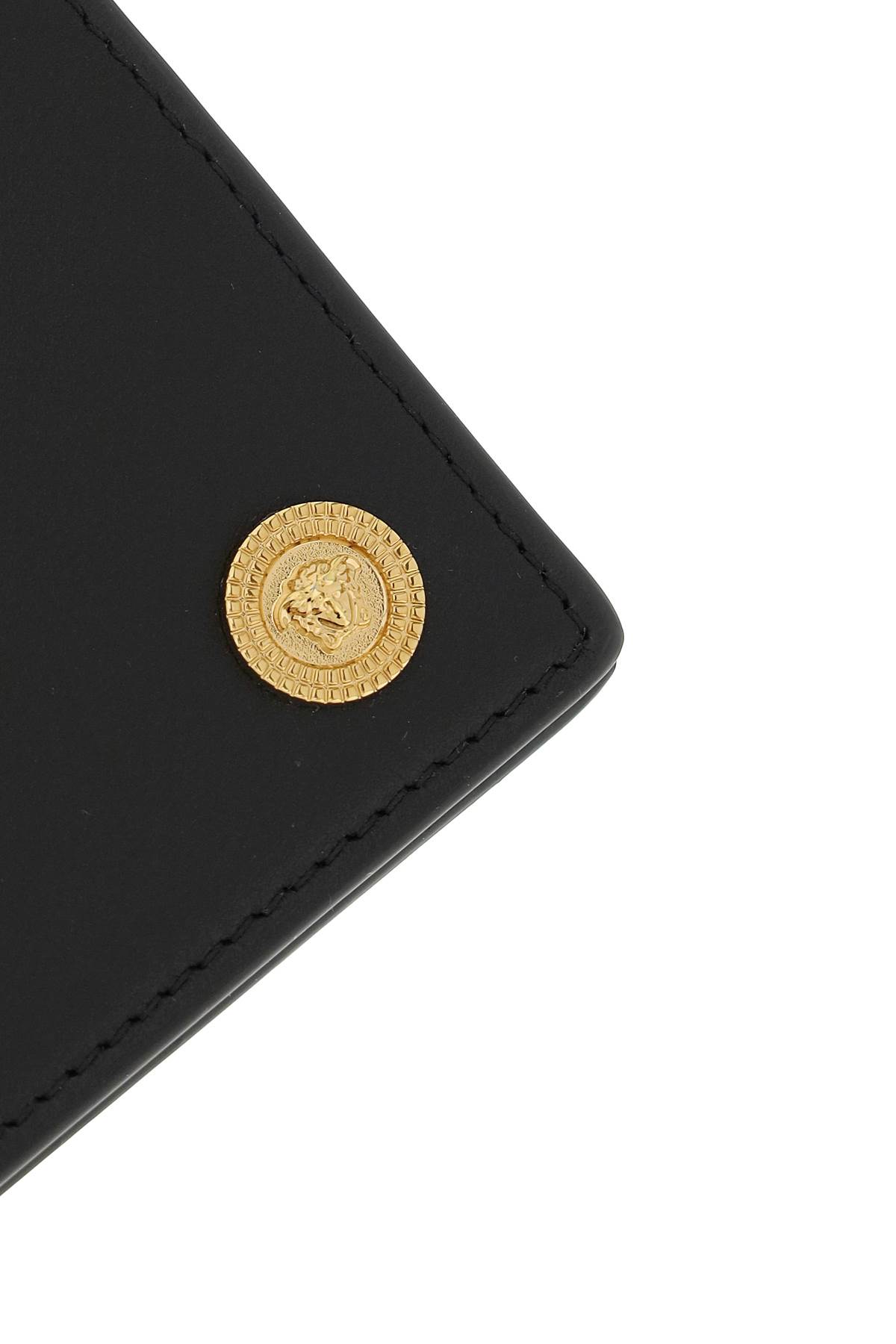 Shop Versace Medusa Biggie Bi-fold Wallet In Black (black)