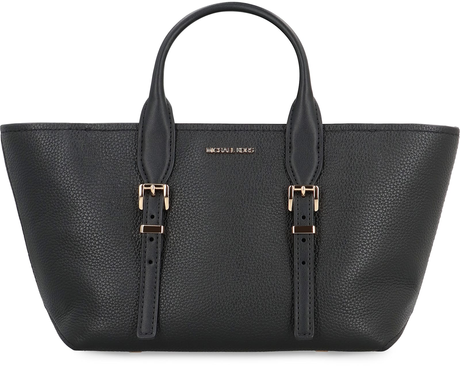 MICHAEL MICHAEL KORS MOORE PEBBLED LEATHER HANDBAG