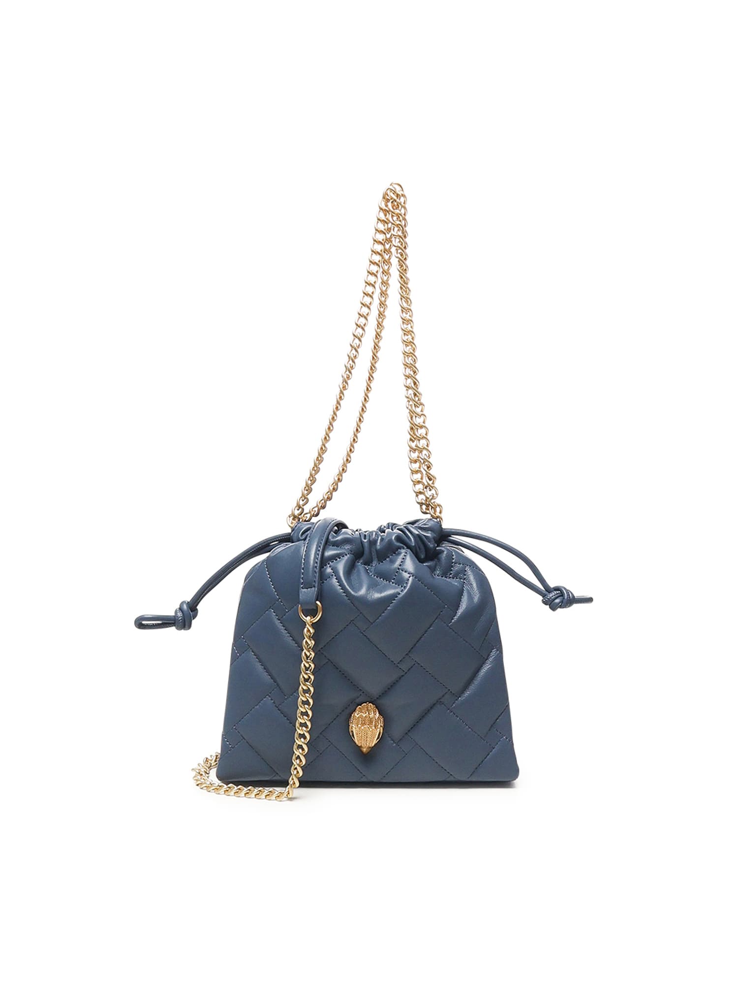 Kurt Geiger Kensington Drawstring Mini Bag In Blue