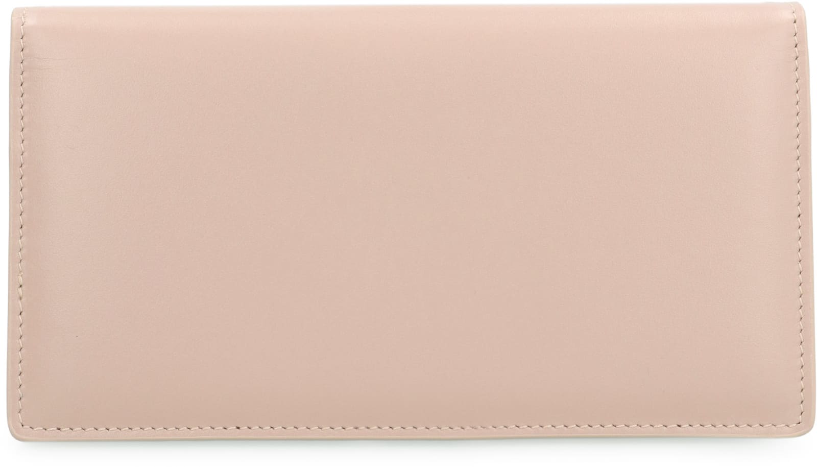 Shop Dolce & Gabbana Dg Logo Leather Clutch In Pale Pink
