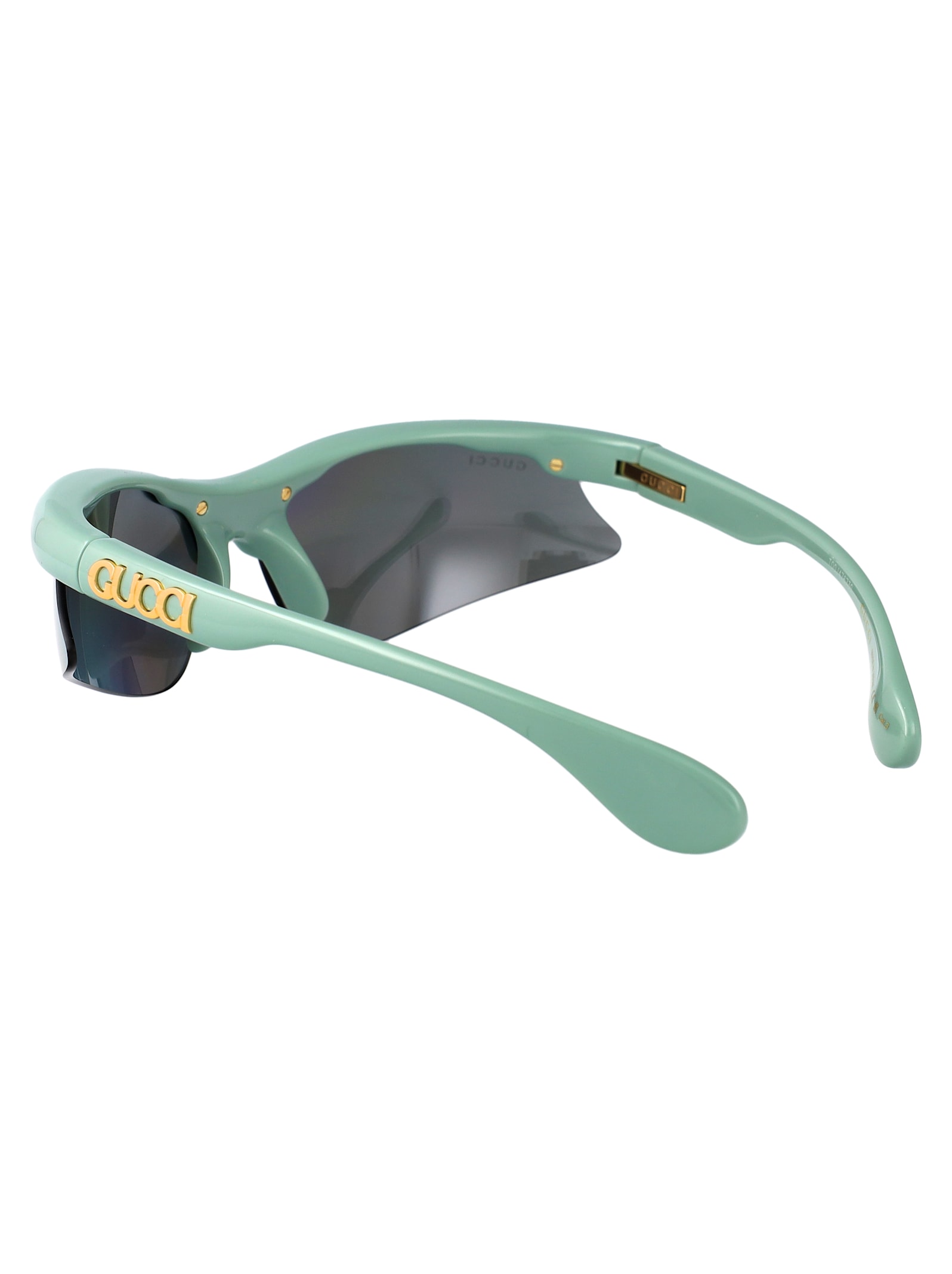 Gucci Gg1774s Sunglasses In Green-green-silver