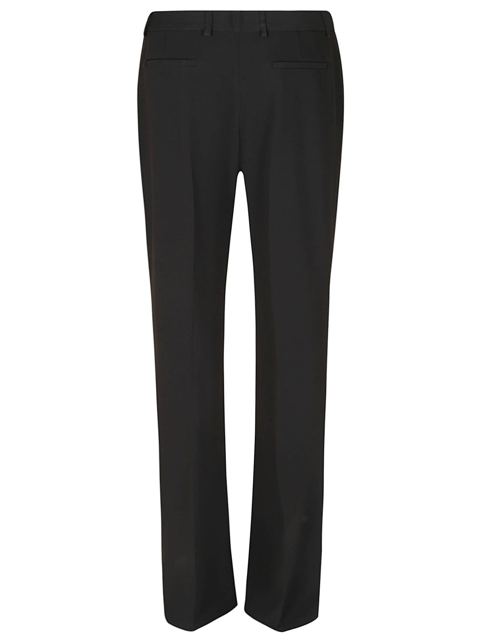 Shop Etro High-waist Plain Trousers In Black