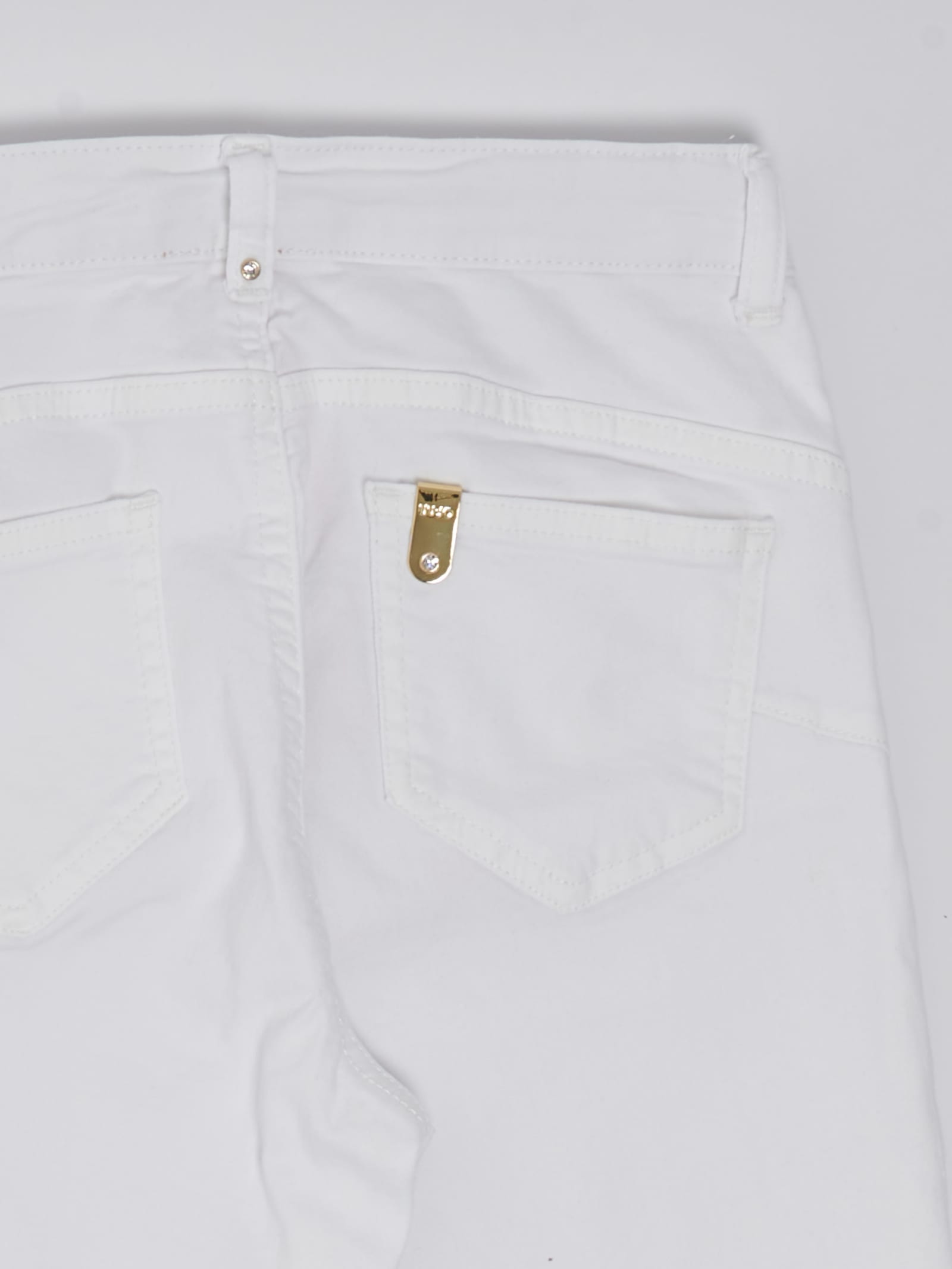 Shop Liu •jo Trousers Trousers In Bianco