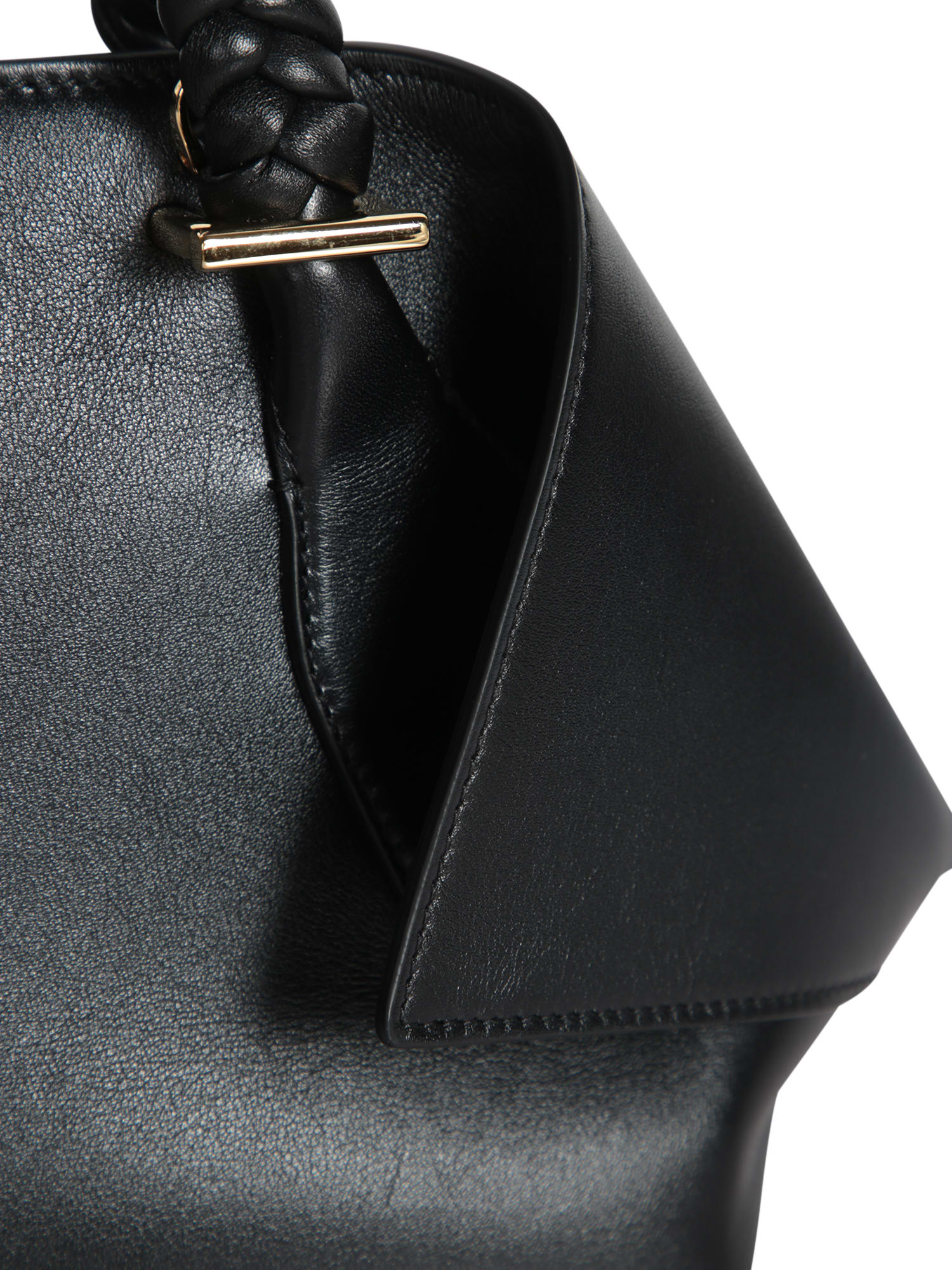 Ferragamo Black Medium Folded Handbag In Black
