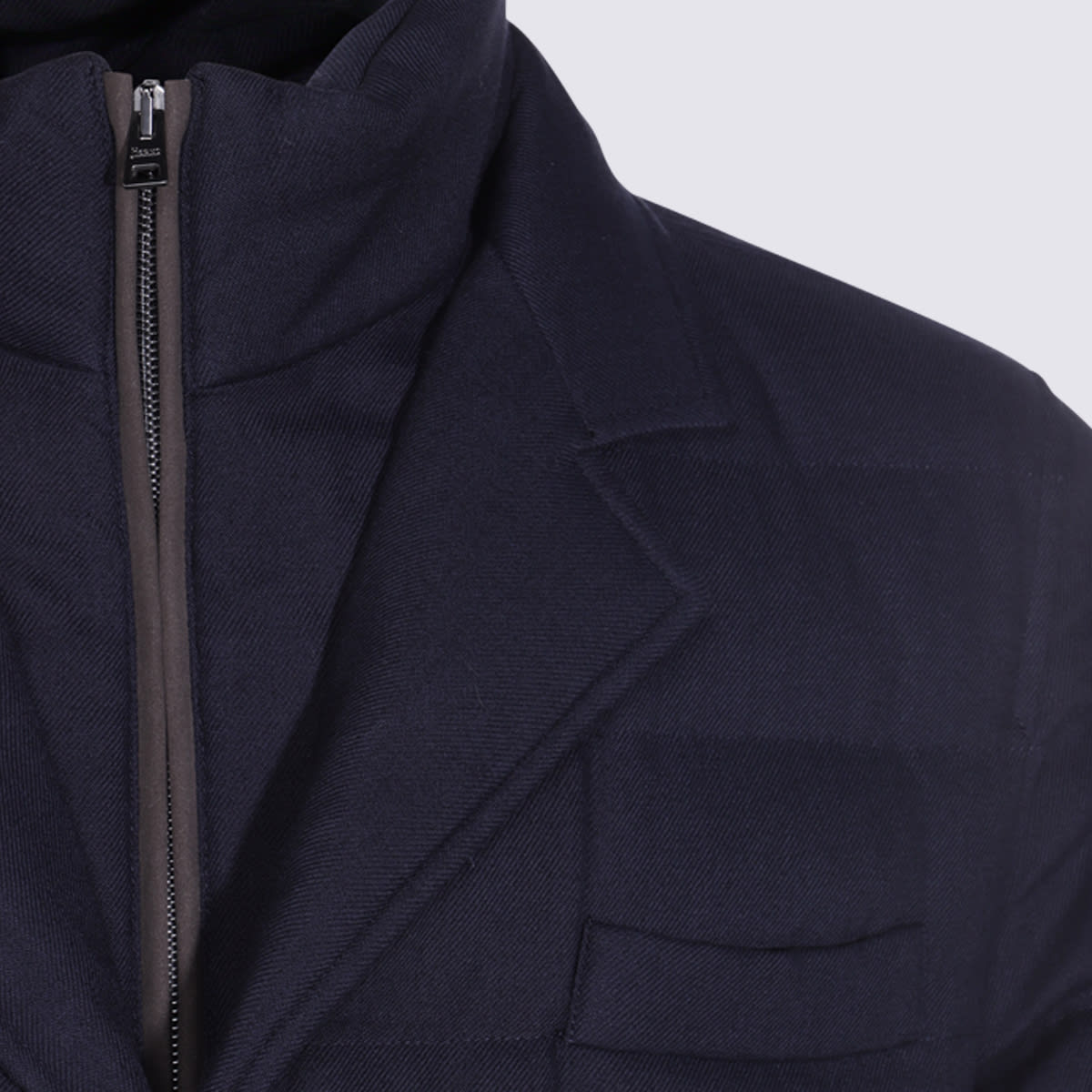 Herno Dark Blue Down Jacket In Blue